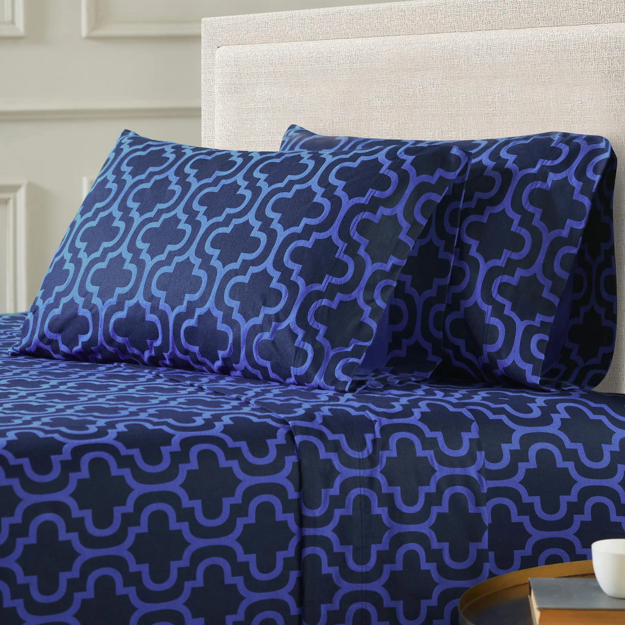 Moroccan Trellis Cotton Flannel 2-Piece Pillowcase Set - Image 11
