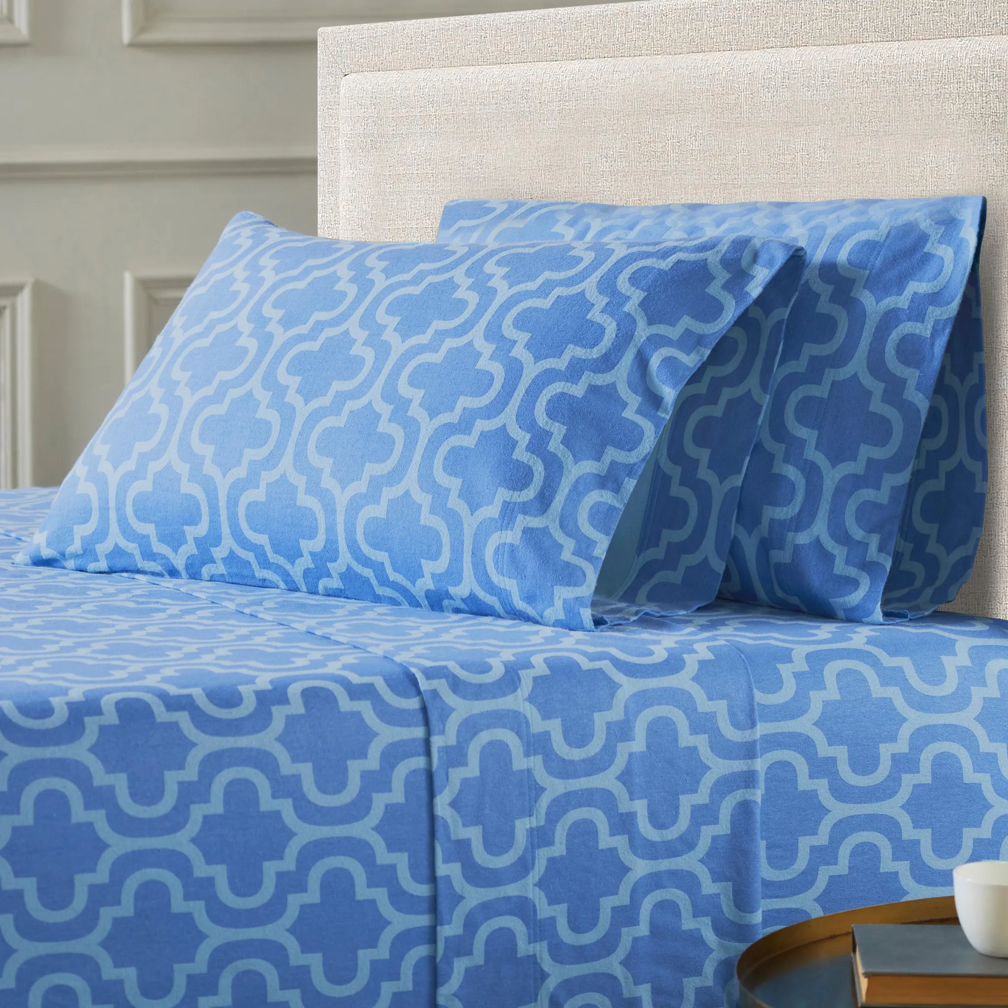 Moroccan Trellis Cotton Flannel 2-Piece Pillowcase Set - Image 6