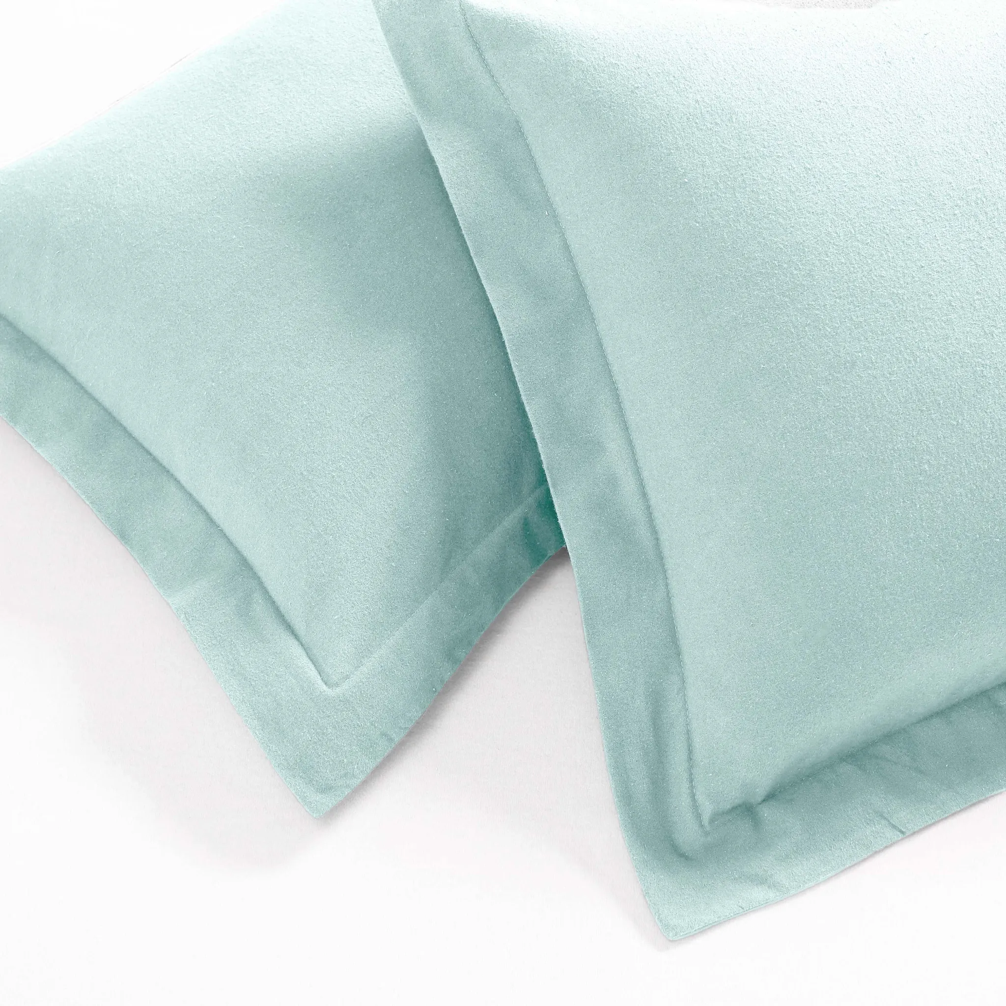 Flannel Cotton Modern Solid Fuzzy Duvet Cover Set With Pillow Shams - Image 23