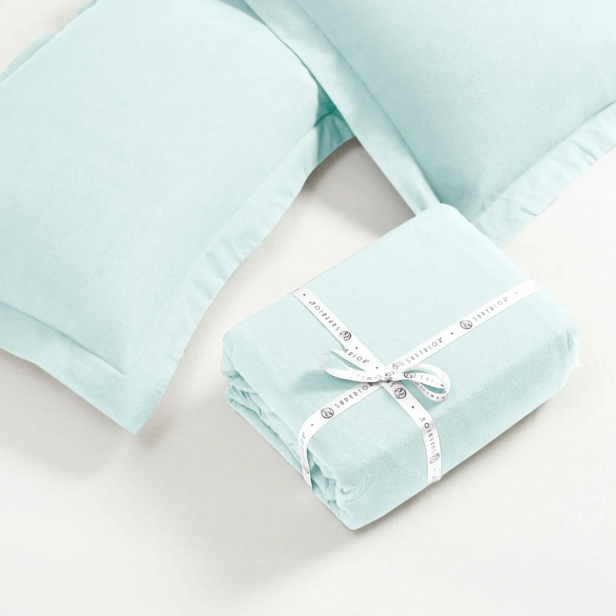Flannel Cotton Modern Solid Fuzzy Duvet Cover Set With Pillow Shams - Image 24