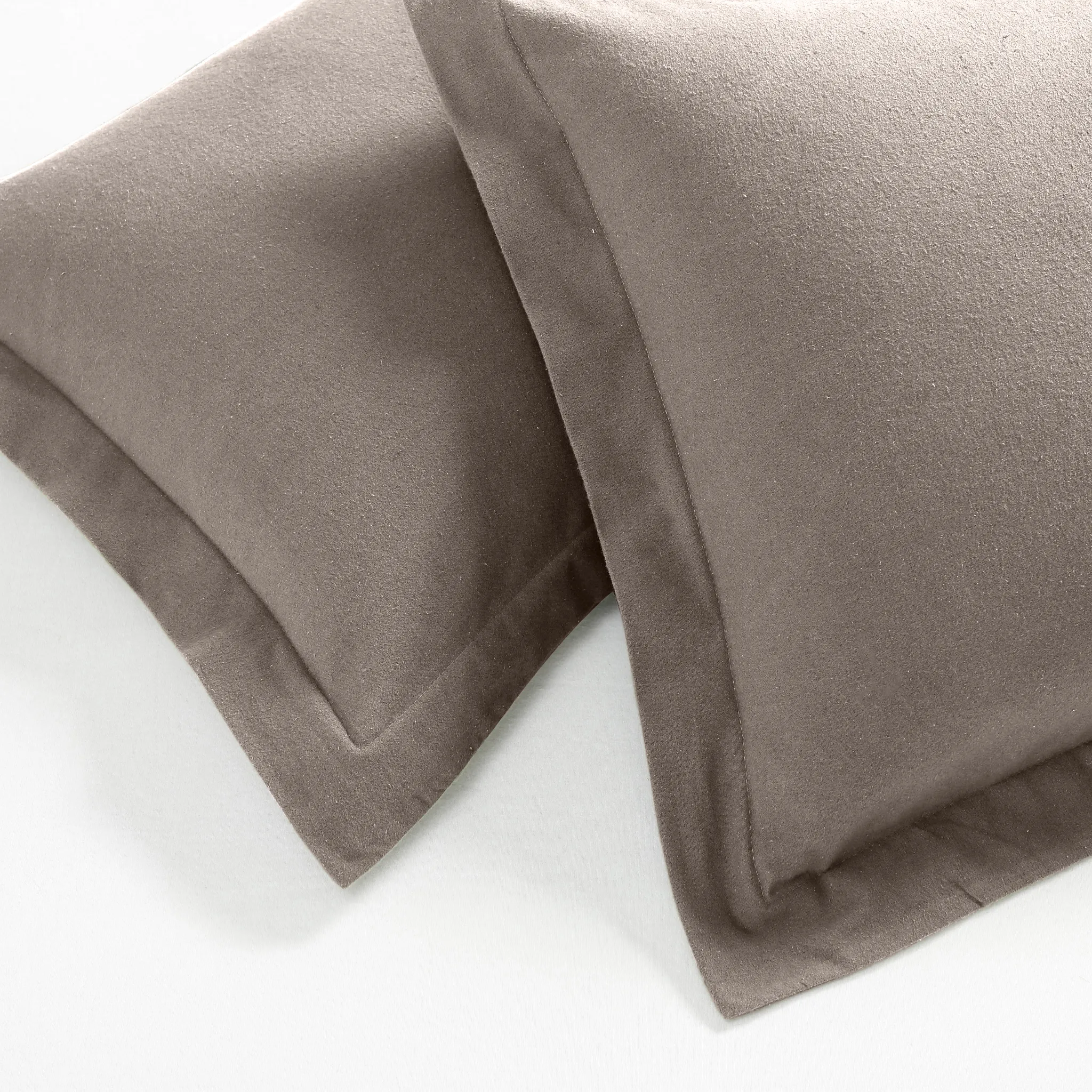 Flannel Cotton Modern Solid Fuzzy Duvet Cover Set With Pillow Shams - Image 32