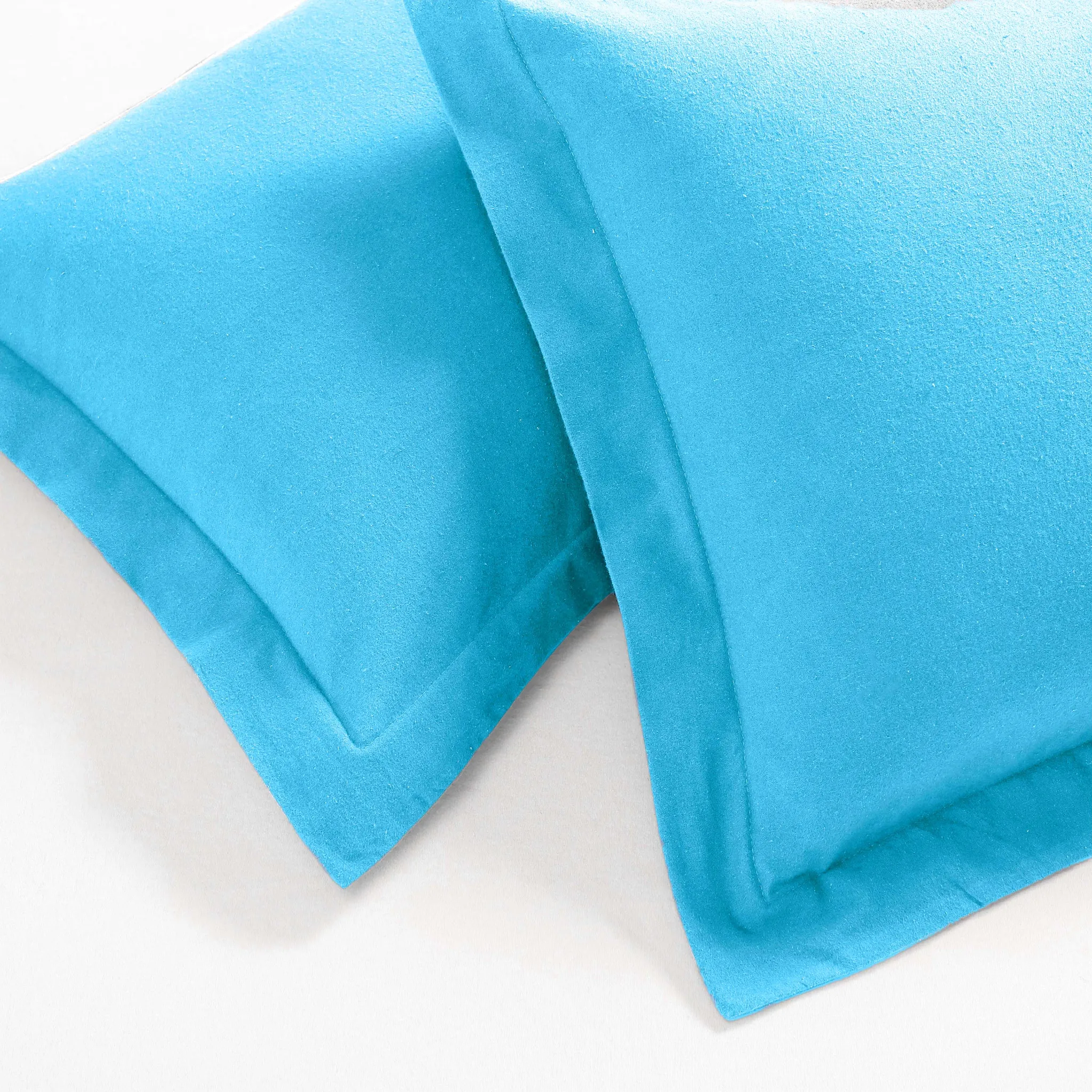 Flannel Cotton Modern Solid Fuzzy Duvet Cover Set With Pillow Shams - Image 41