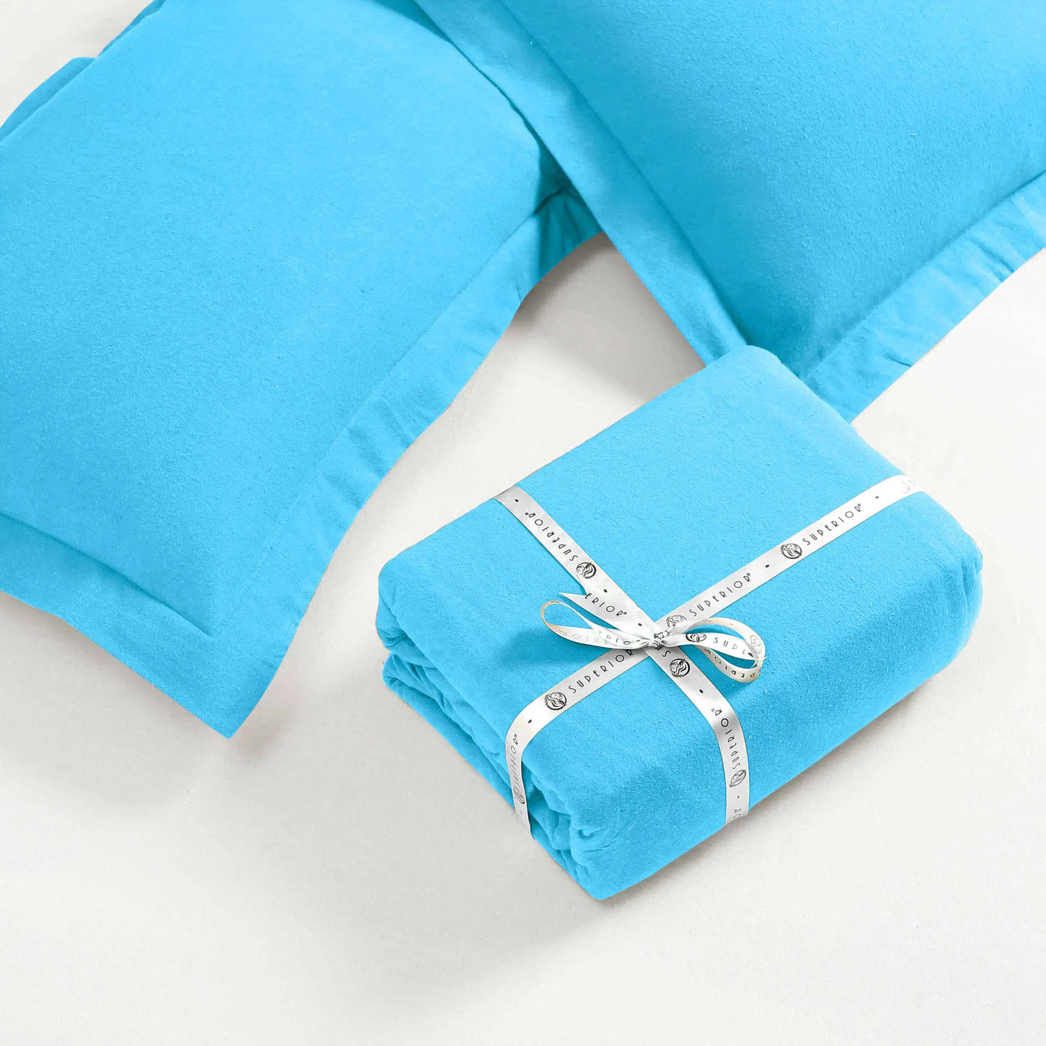 Flannel Cotton Modern Solid Fuzzy Duvet Cover Set With Pillow Shams - Image 42