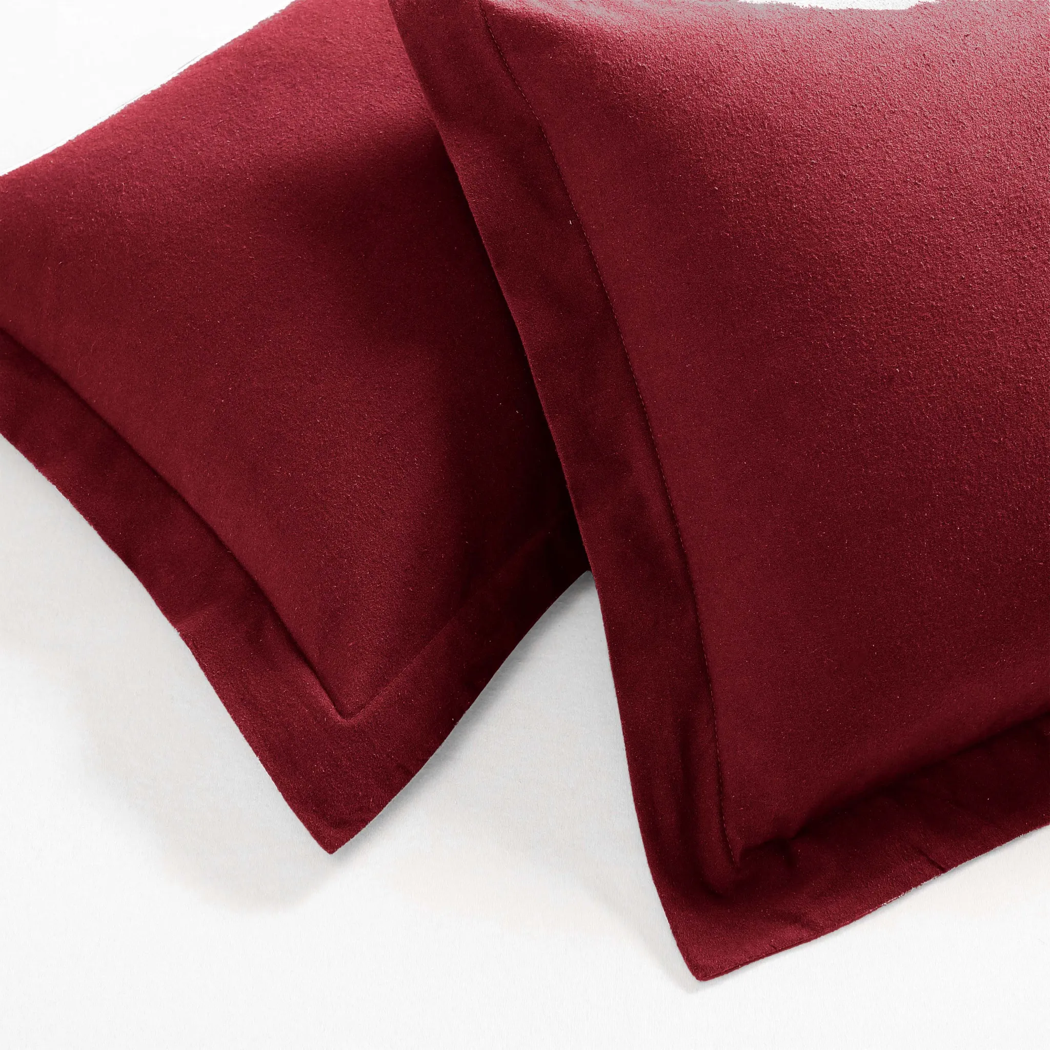 Flannel Cotton Modern Solid Fuzzy Duvet Cover Set With Pillow Shams - Image 50