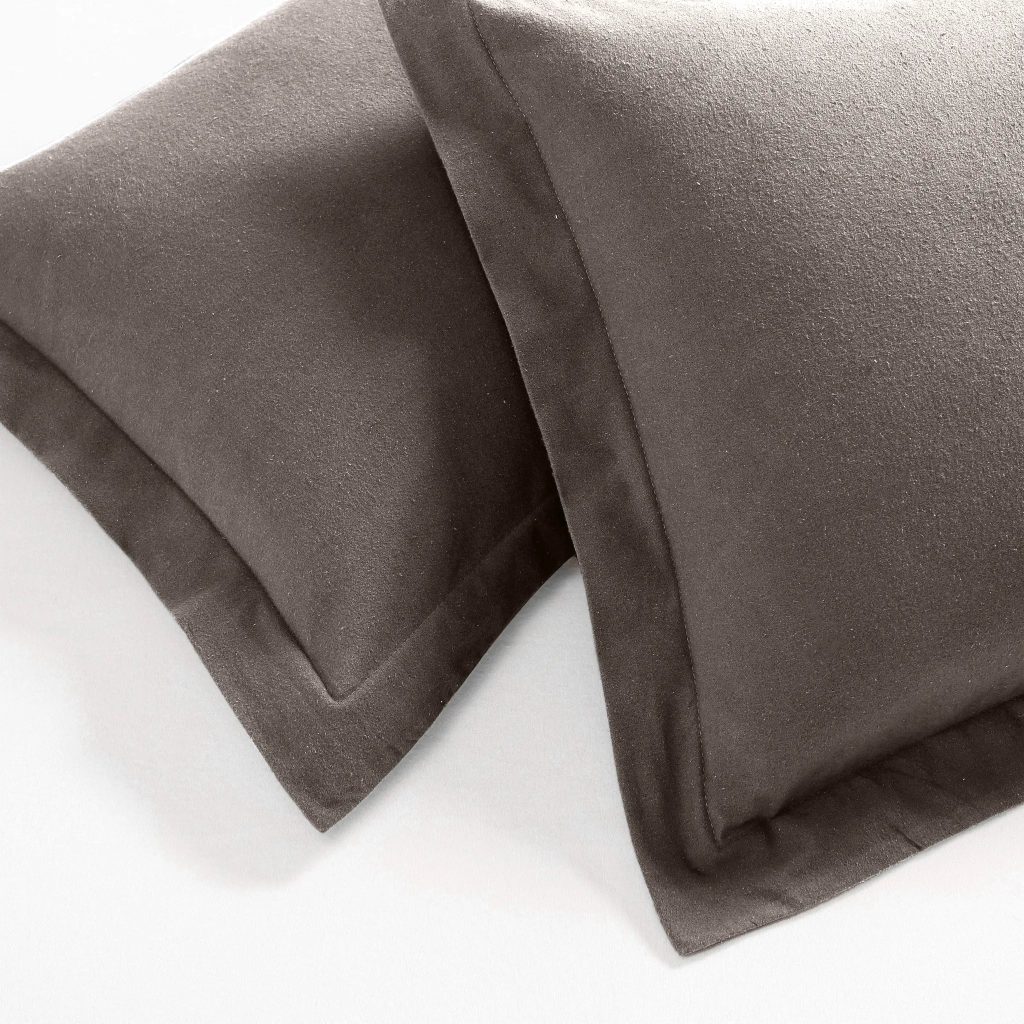 Flannel Cotton Modern Solid Fuzzy Duvet Cover Set With Pillow Shams - Image 59