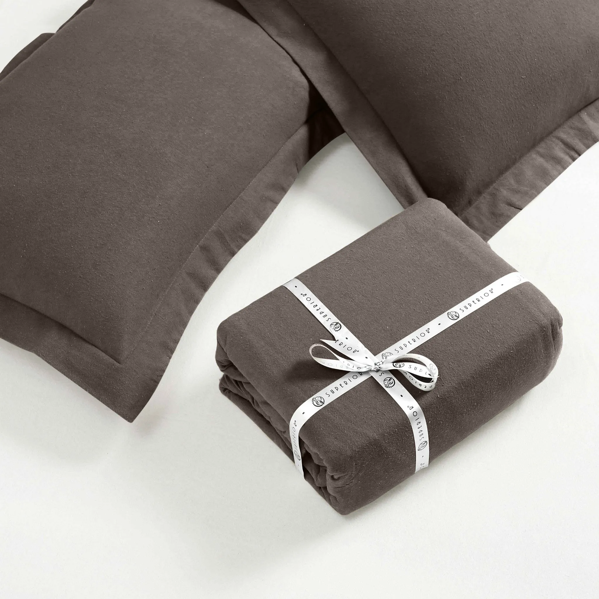Flannel Cotton Modern Solid Fuzzy Duvet Cover Set With Pillow Shams - Image 60