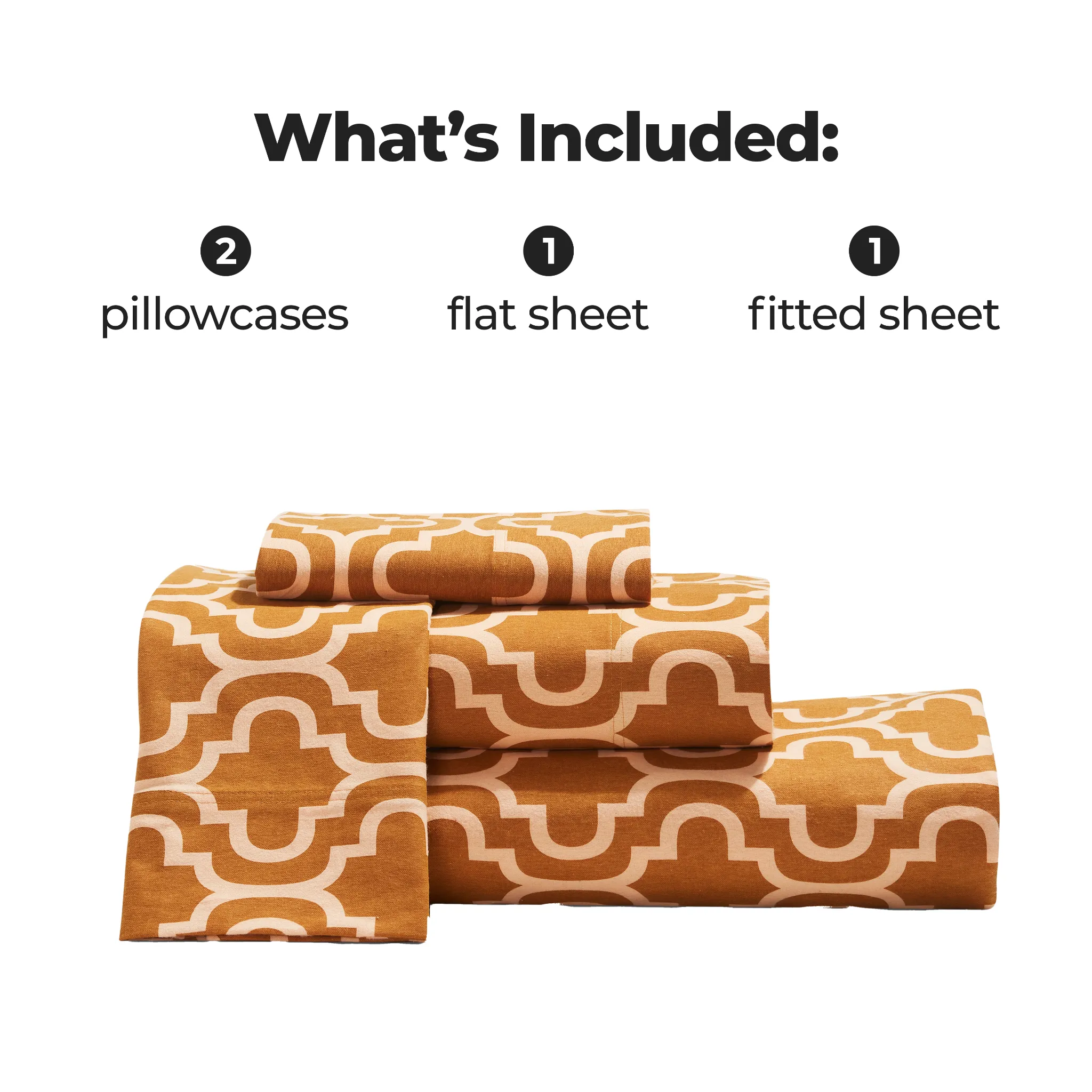 100% Cotton Flannel Trellis Deep Pocket Bed Sheet Set - Image 24