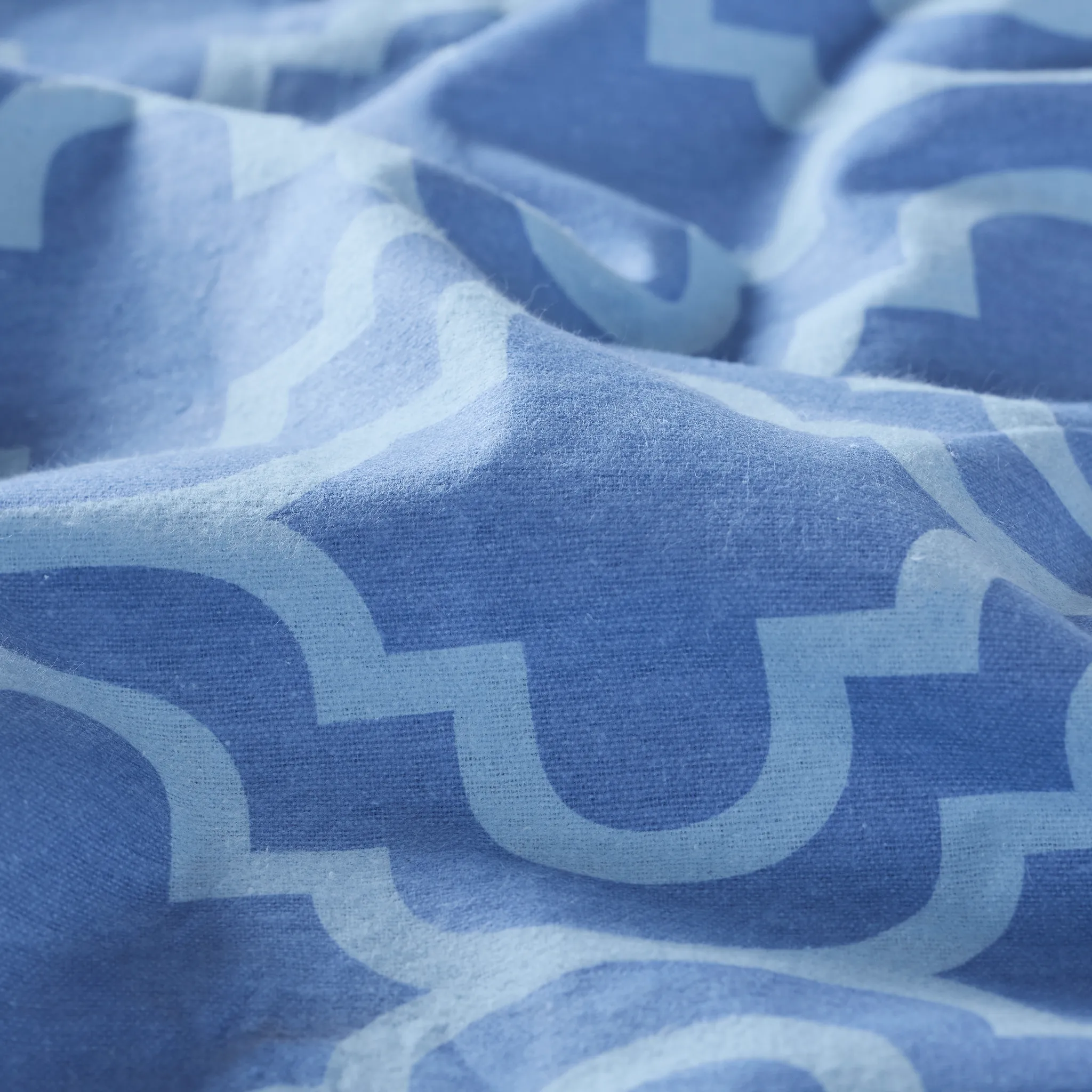 100% Cotton Flannel Trellis Deep Pocket Bed Sheet Set - Image 4