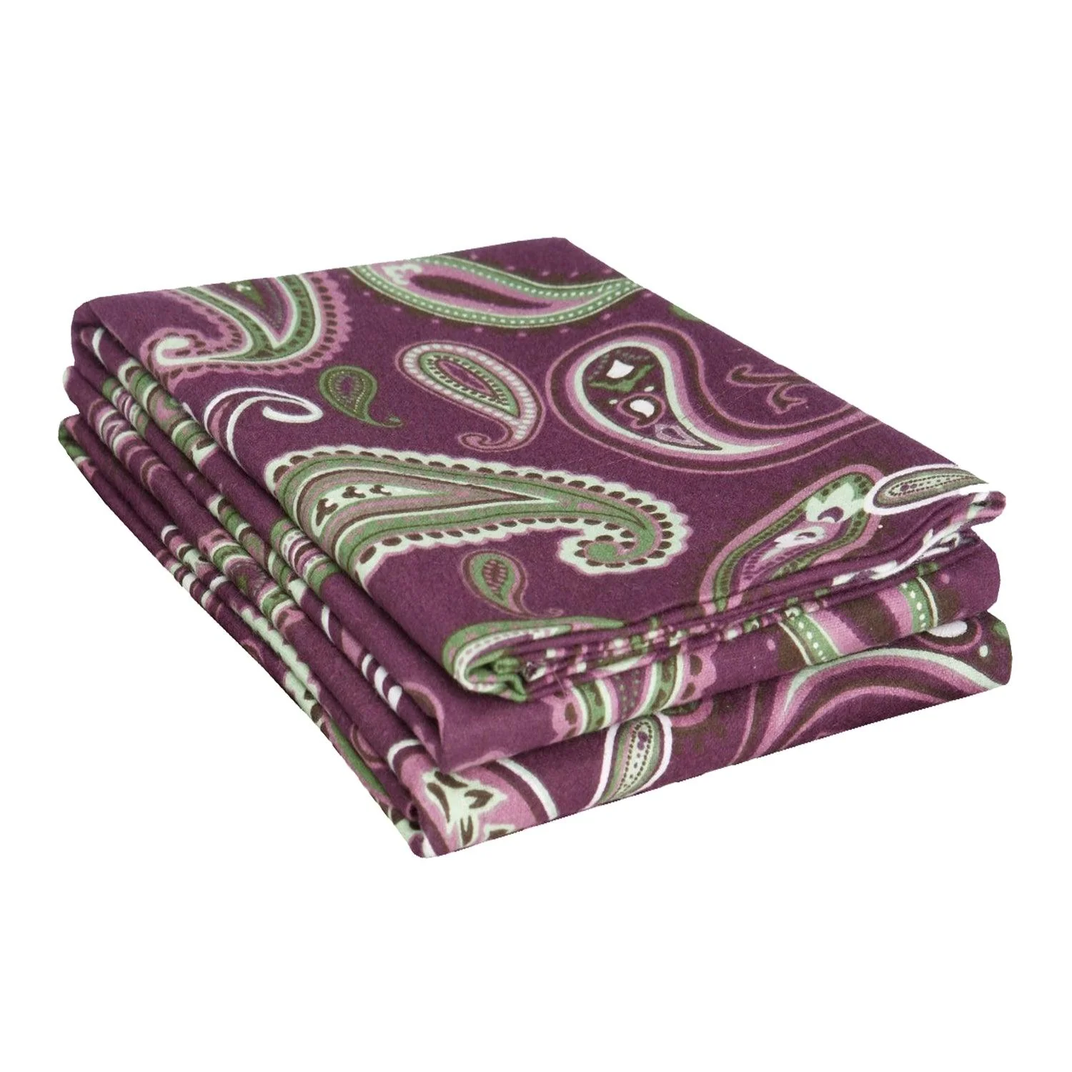 100% Cotton Flannel Vintage Paisley Pillowcase Set - Image 13