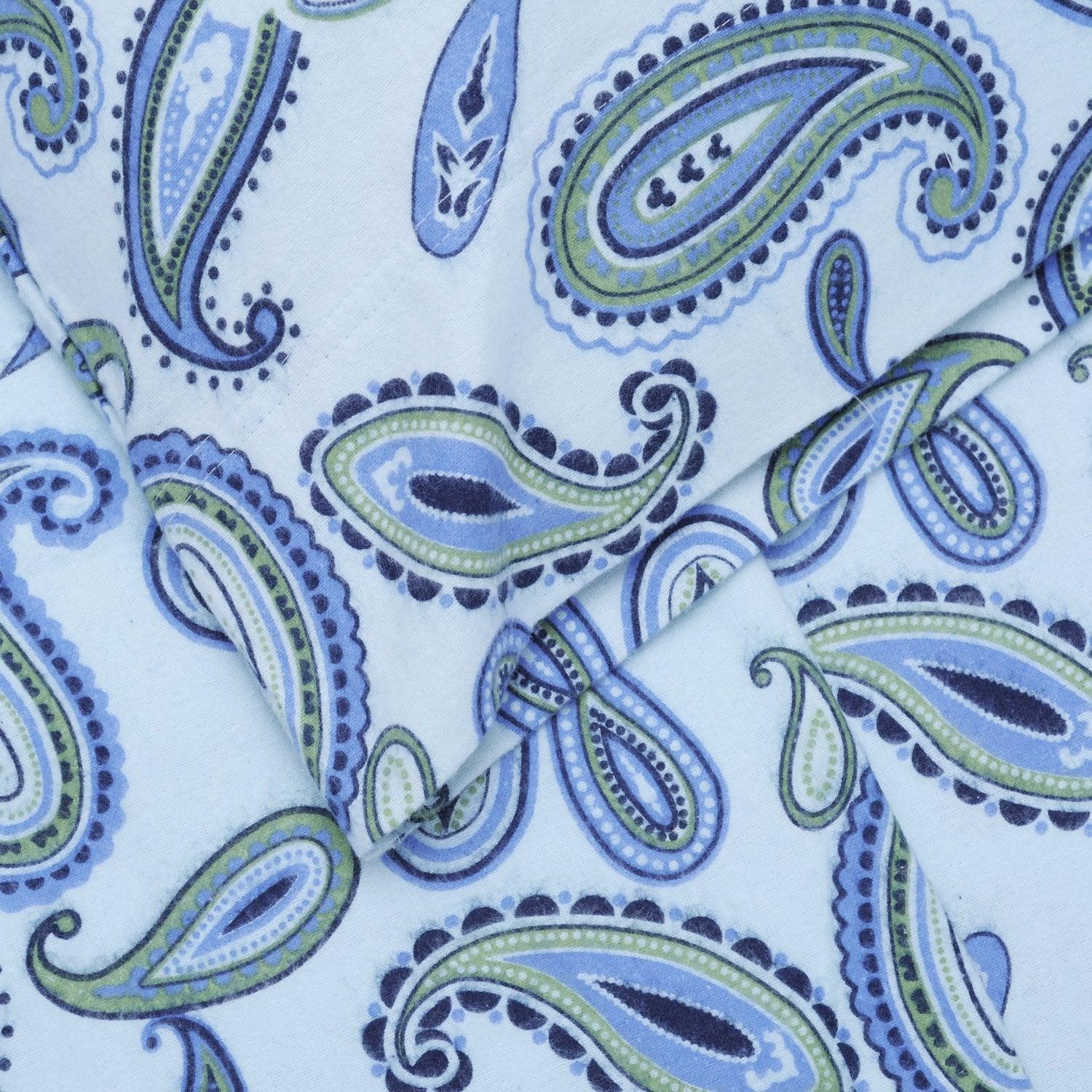 100% Cotton Flannel Vintage Paisley Pillowcase Set - Image 15