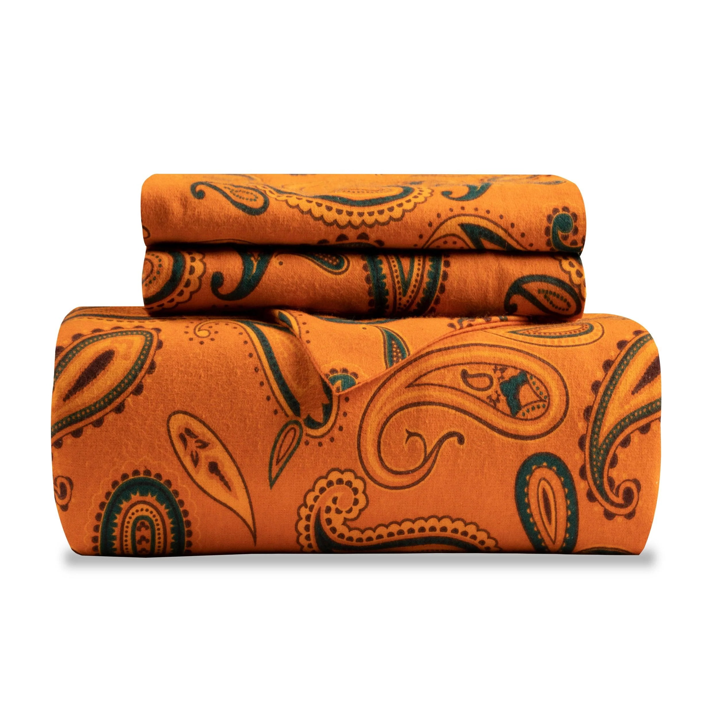 100% Cotton Flannel Paisley Luxury Duvet Cover Set - Image 14