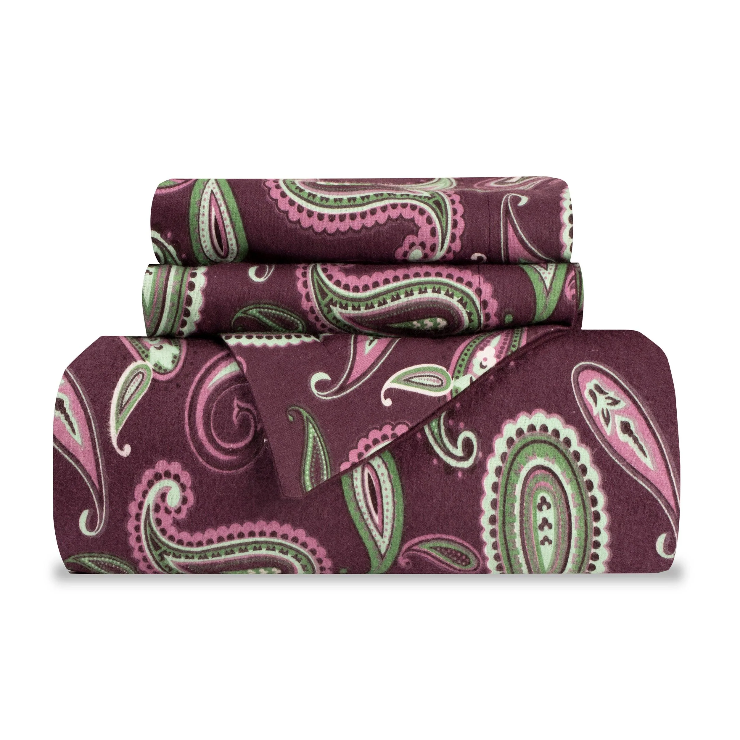 100% Cotton Flannel Paisley Luxury Duvet Cover Set - Image 20