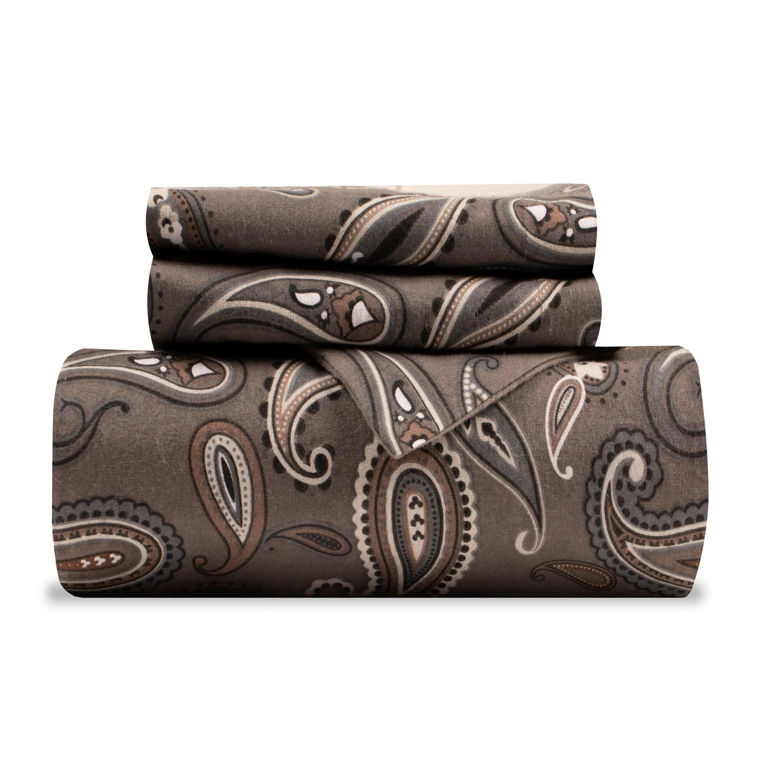 100% Cotton Flannel Paisley Luxury Duvet Cover Set - Image 32