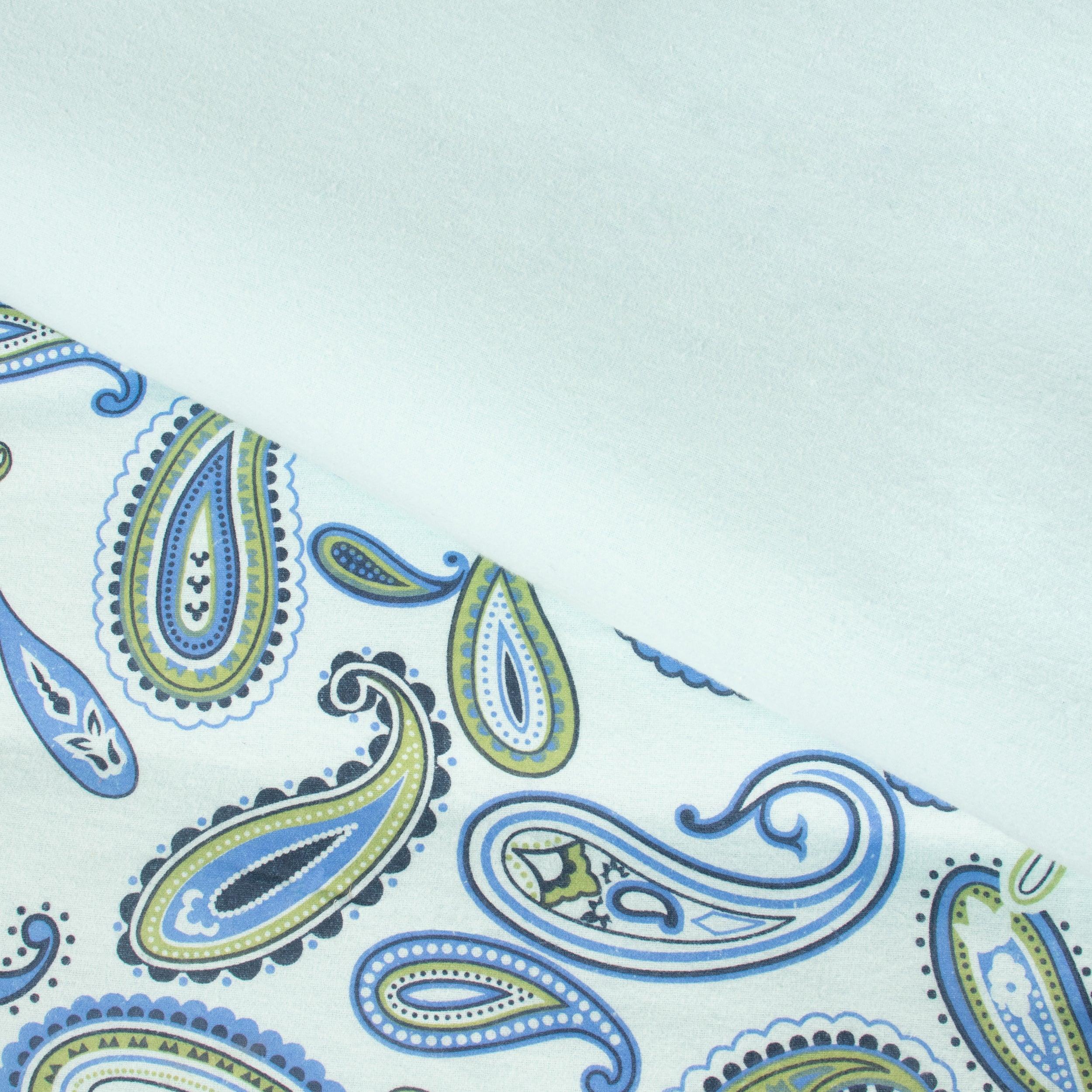100% Cotton Flannel Paisley Luxury Duvet Cover Set - Image 5
