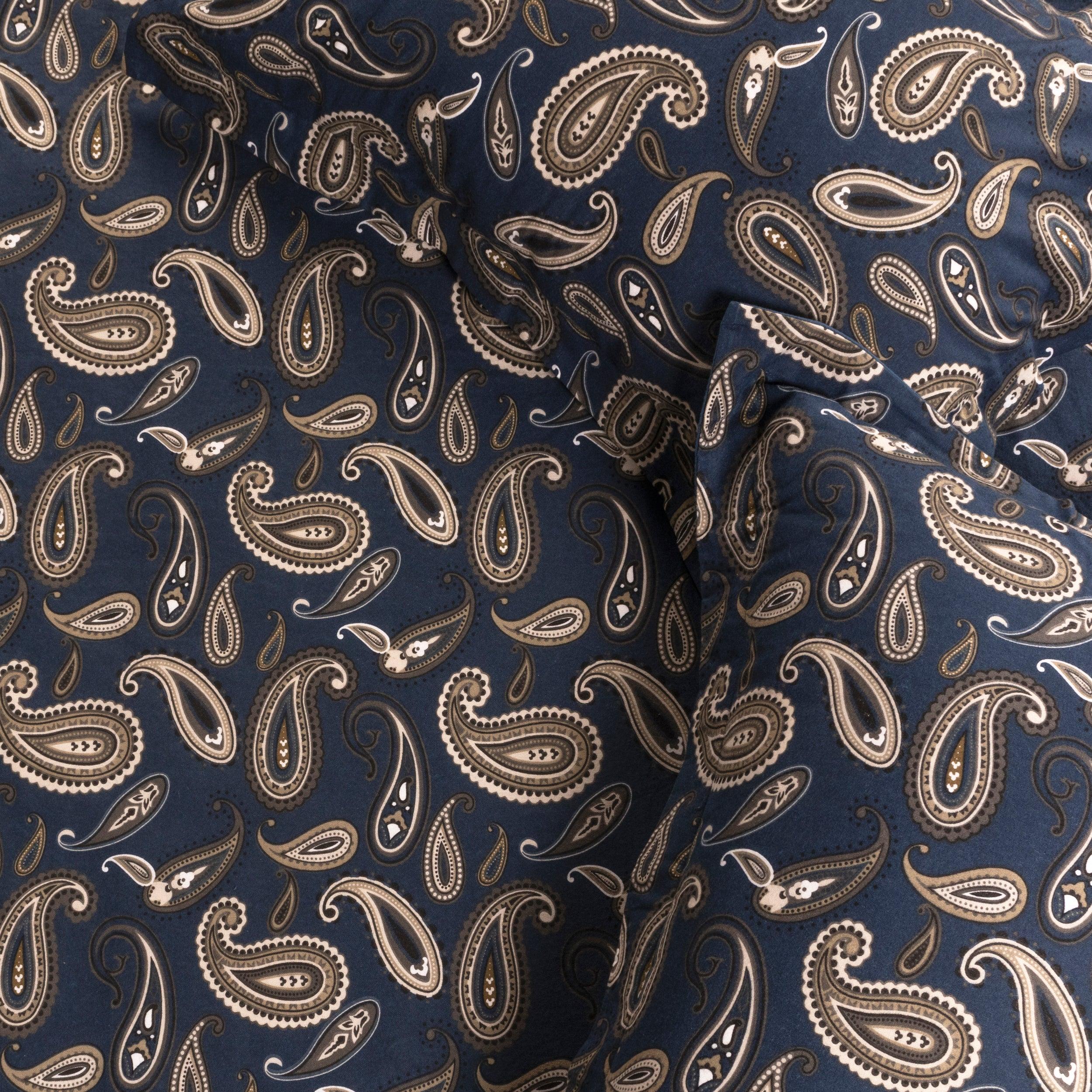 100% Cotton Flannel Paisley Luxury Duvet Cover Set - Image 9