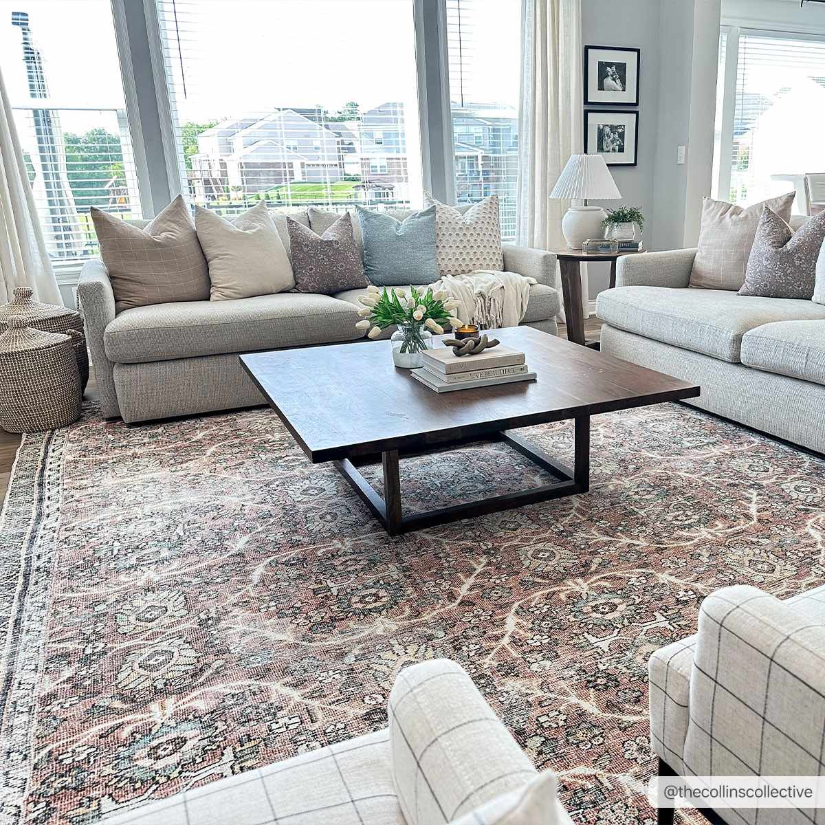 Flat Pile Urpi Red Washable Rug - Clearance - Image 4