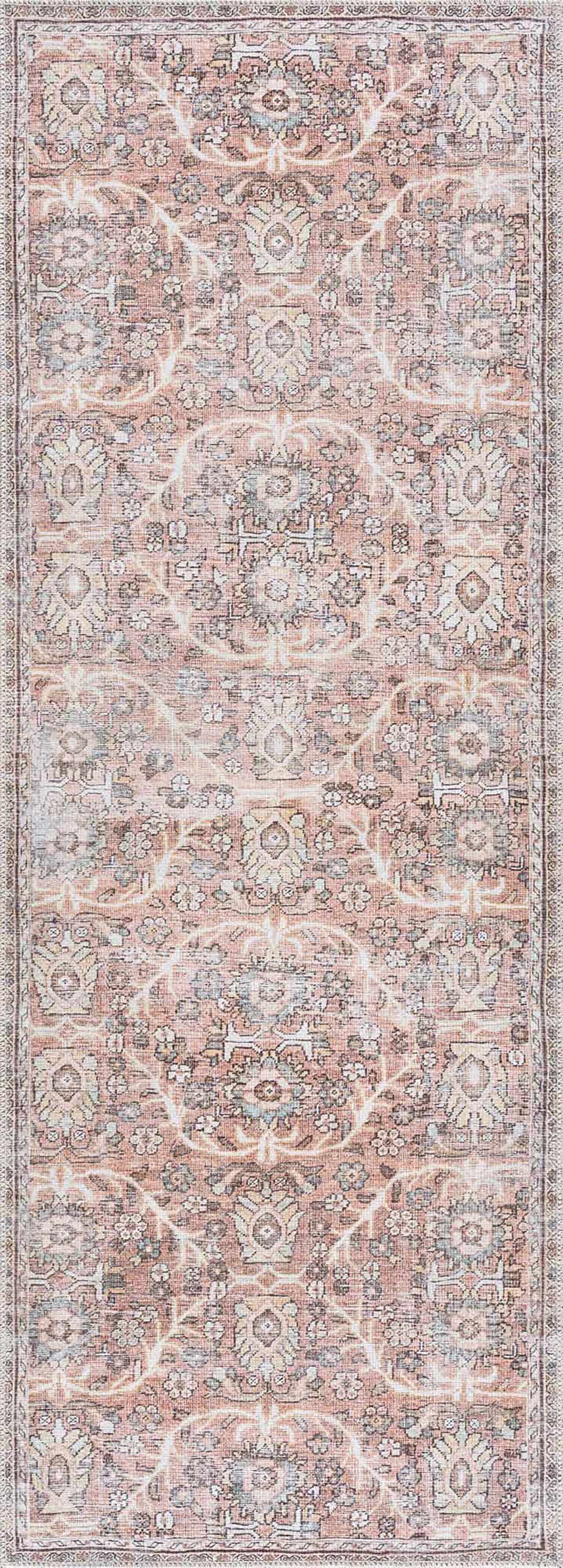 Flat Pile Urpi Red Washable Rug - Clearance - Image 5