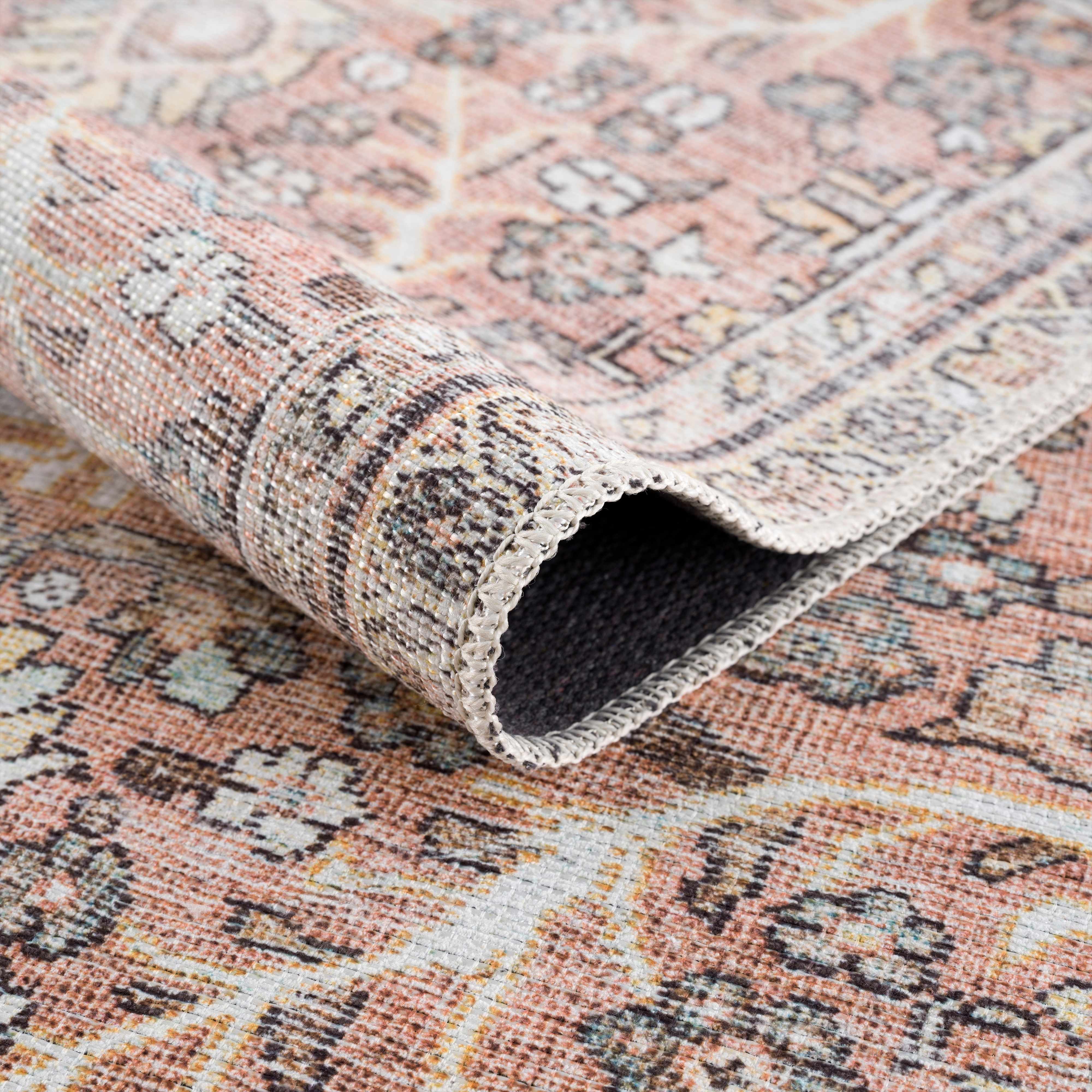 Flat Pile Urpi Red Washable Rug - Clearance - Image 7