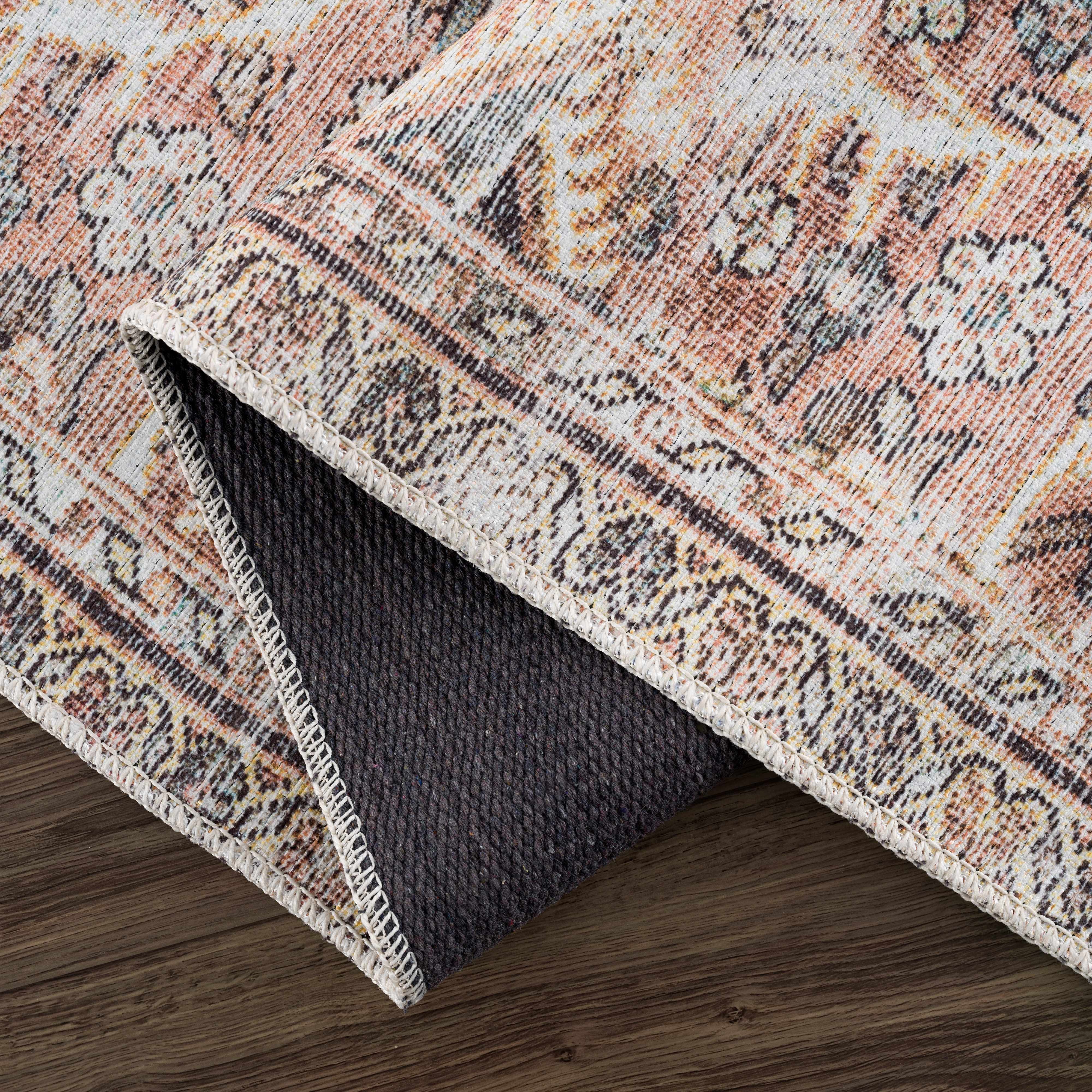 Flat Pile Urpi Red Washable Rug - Clearance - Image 9