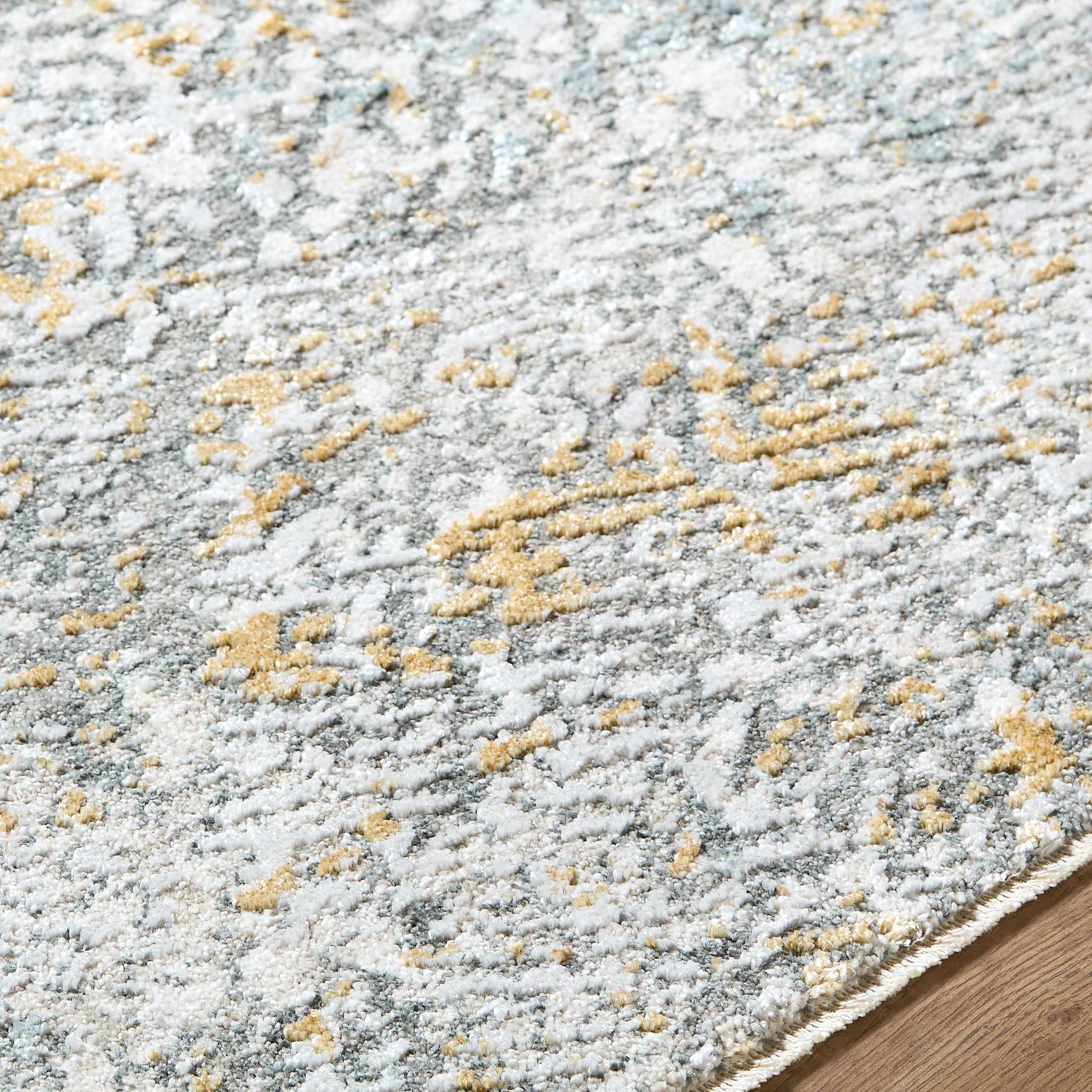Fleur Textured Rug with Fringes - Image 10