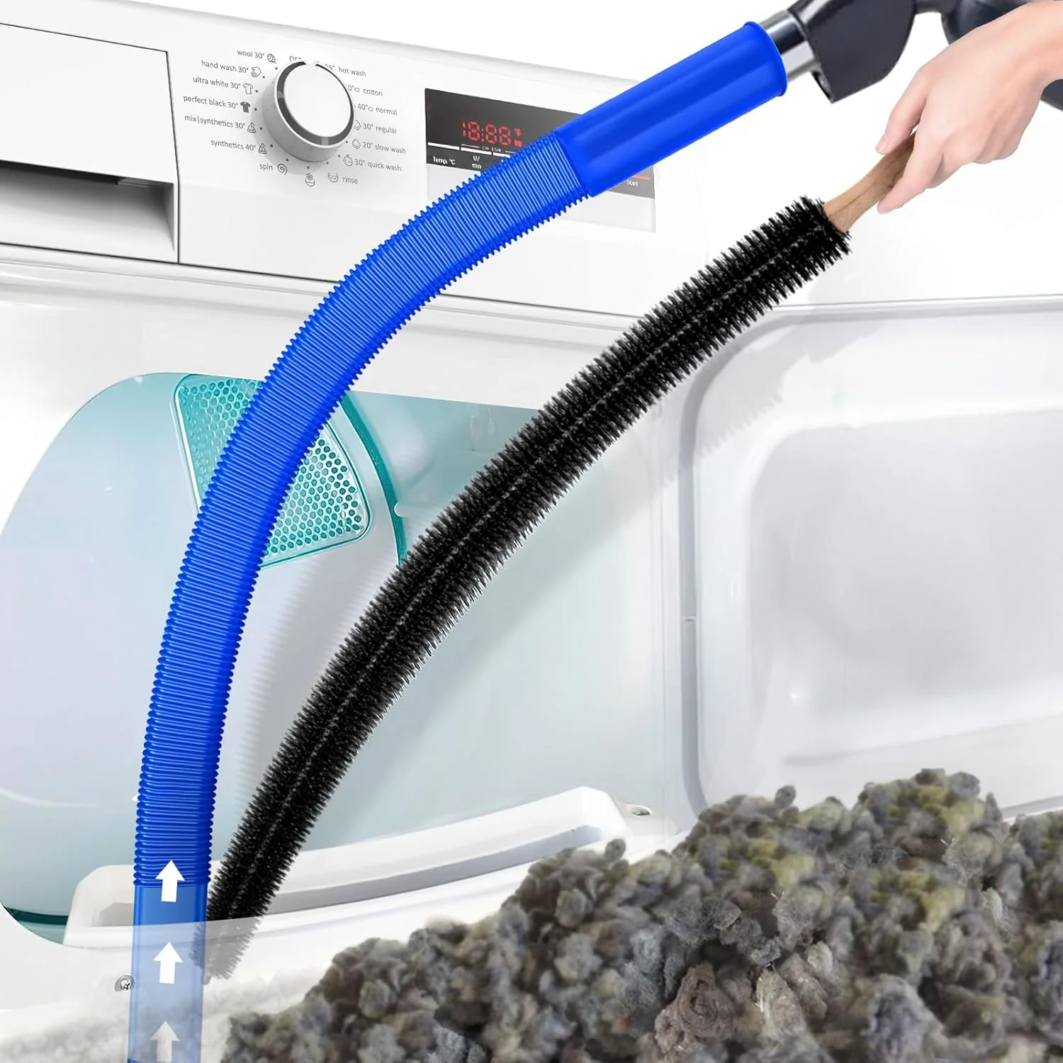 Flexible Dryer Vent Cleaning Brush Long Reach Lint Removal Tool 114cm - Image 7