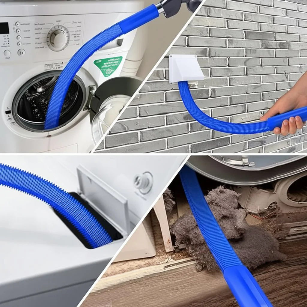 Flexible Dryer Vent Cleaning Brush Long Reach Lint Removal Tool 114cm - Image 8