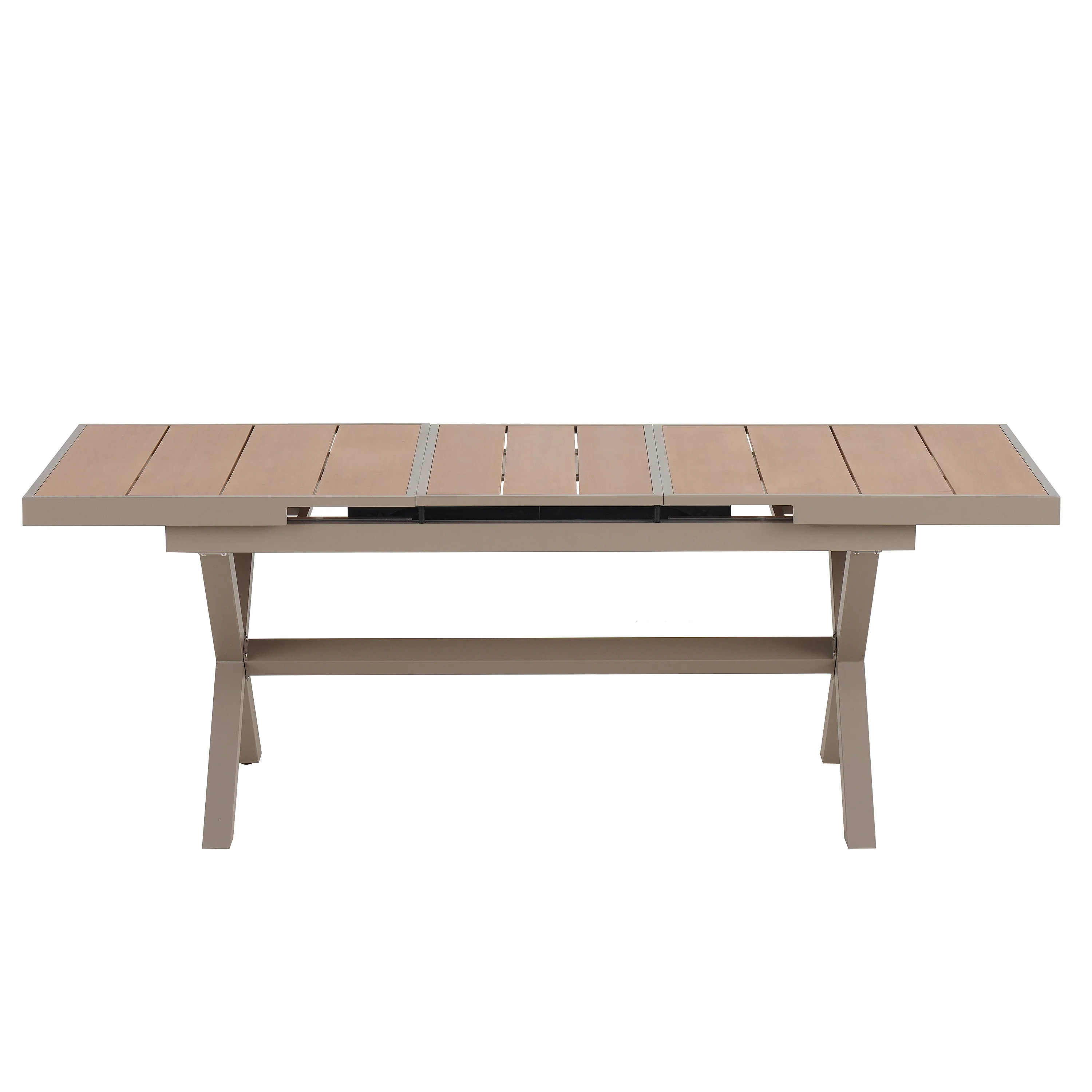 Flexible Outdoor Dining Set with Extendable Table and Six Chairs - Image 14