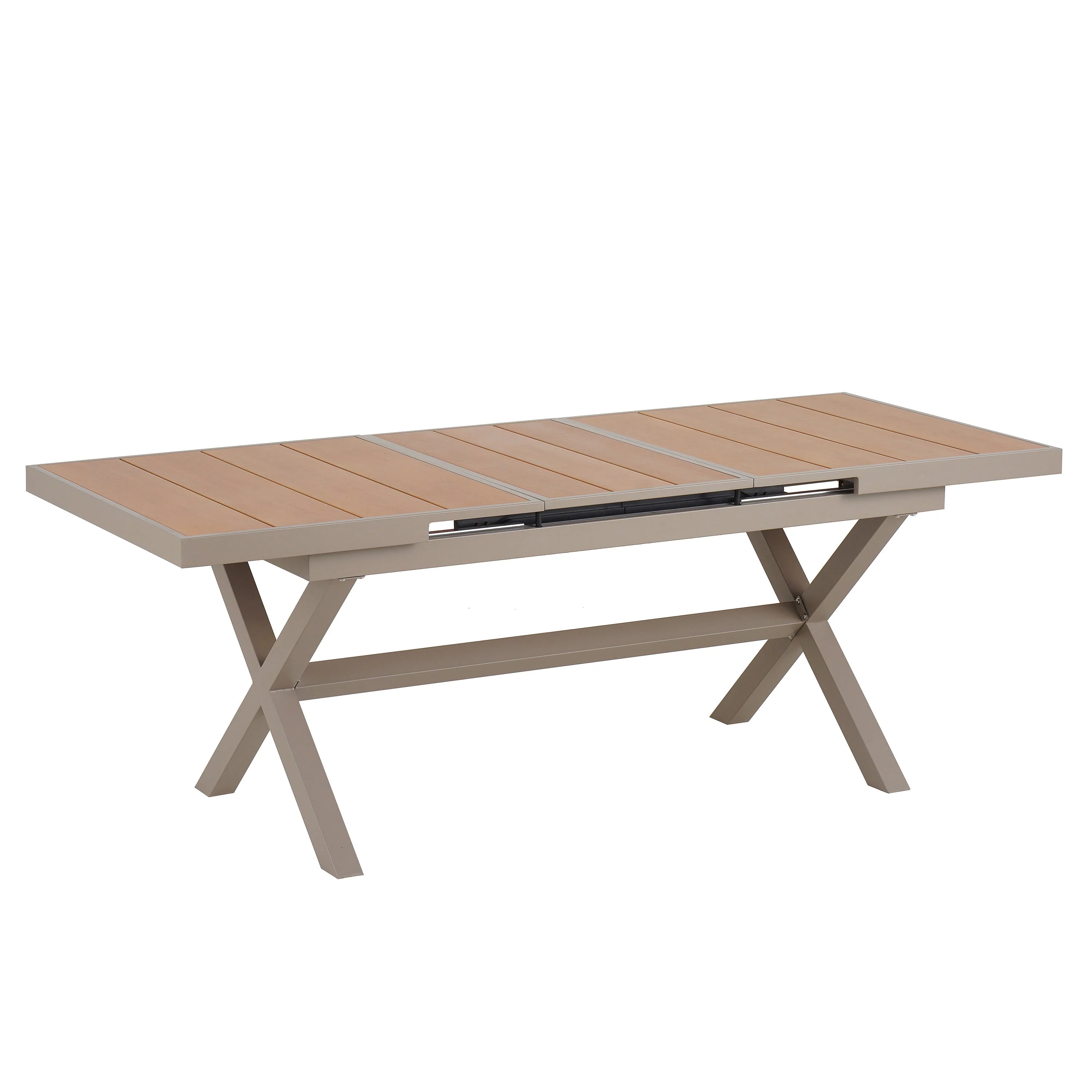 Flexible Outdoor Dining Set with Extendable Table and Six Chairs - Image 16
