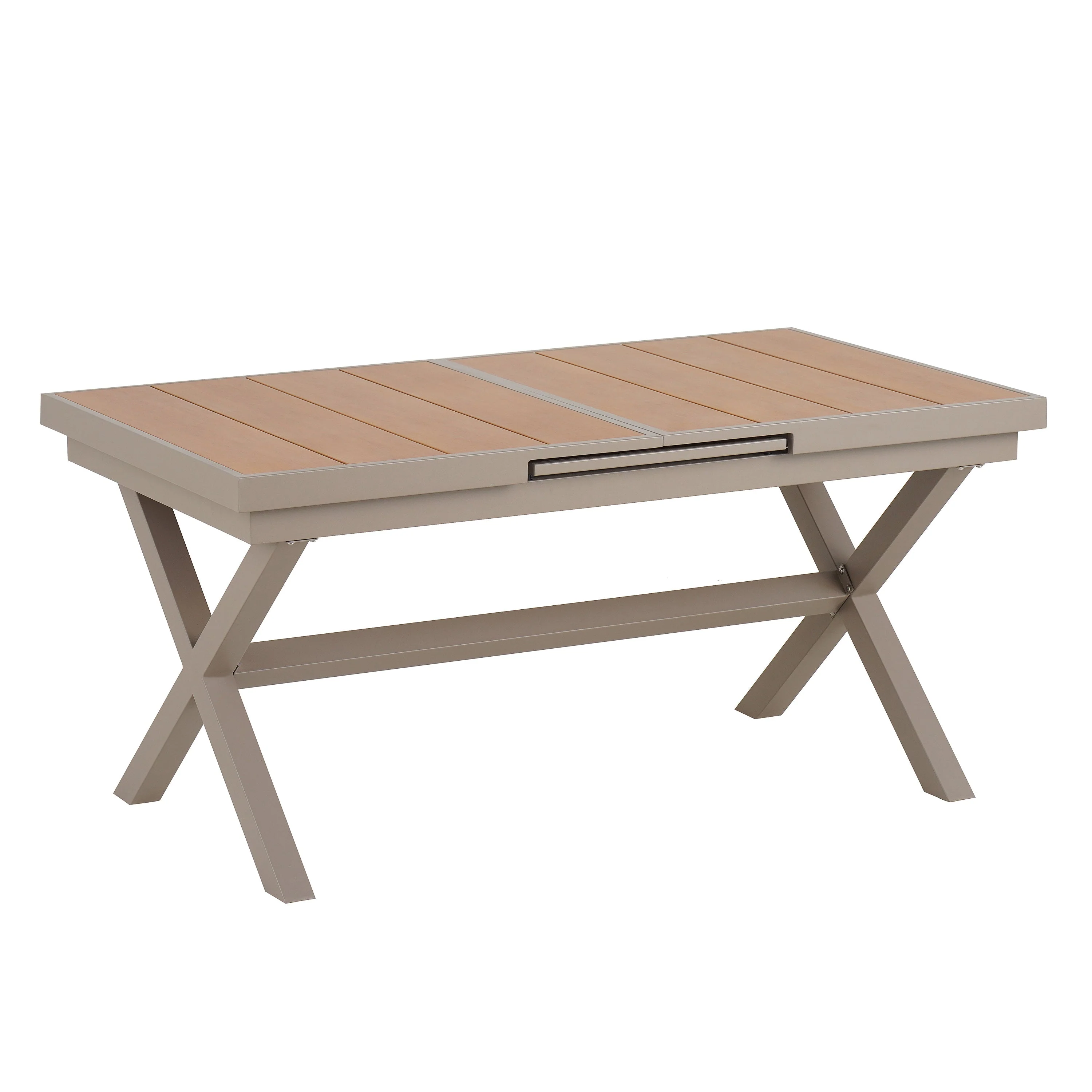 Flexible Outdoor Dining Set with Extendable Table and Six Chairs - Image 17