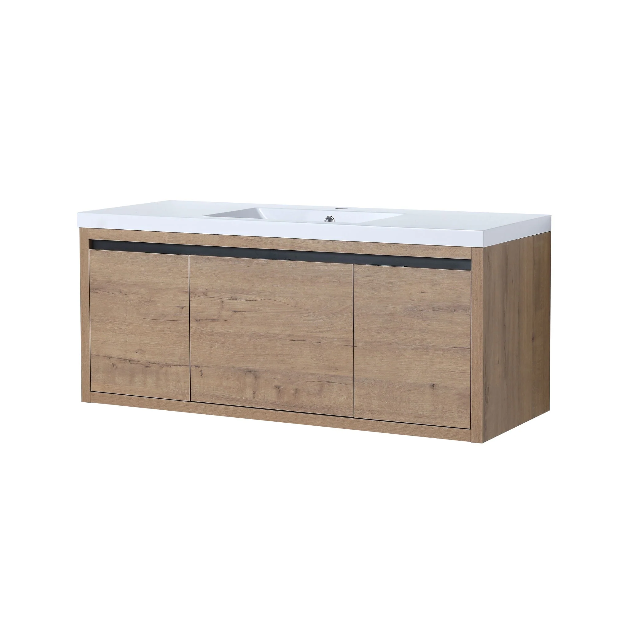 Floating Bathroom Vanity With Resin Sink And Soft Close Doors - Image 2