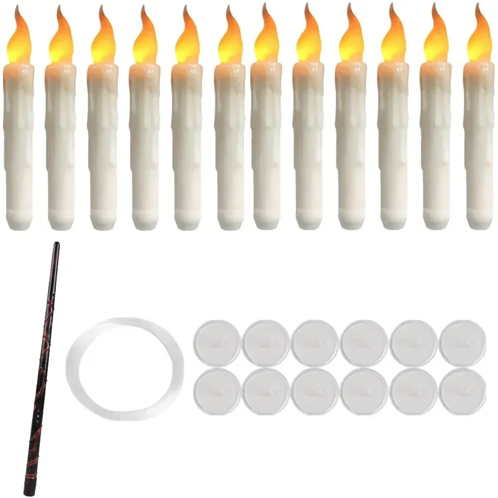 Floating LED Candles with Remote – Flameless Flickering Taper Candles for Decor - Image 8