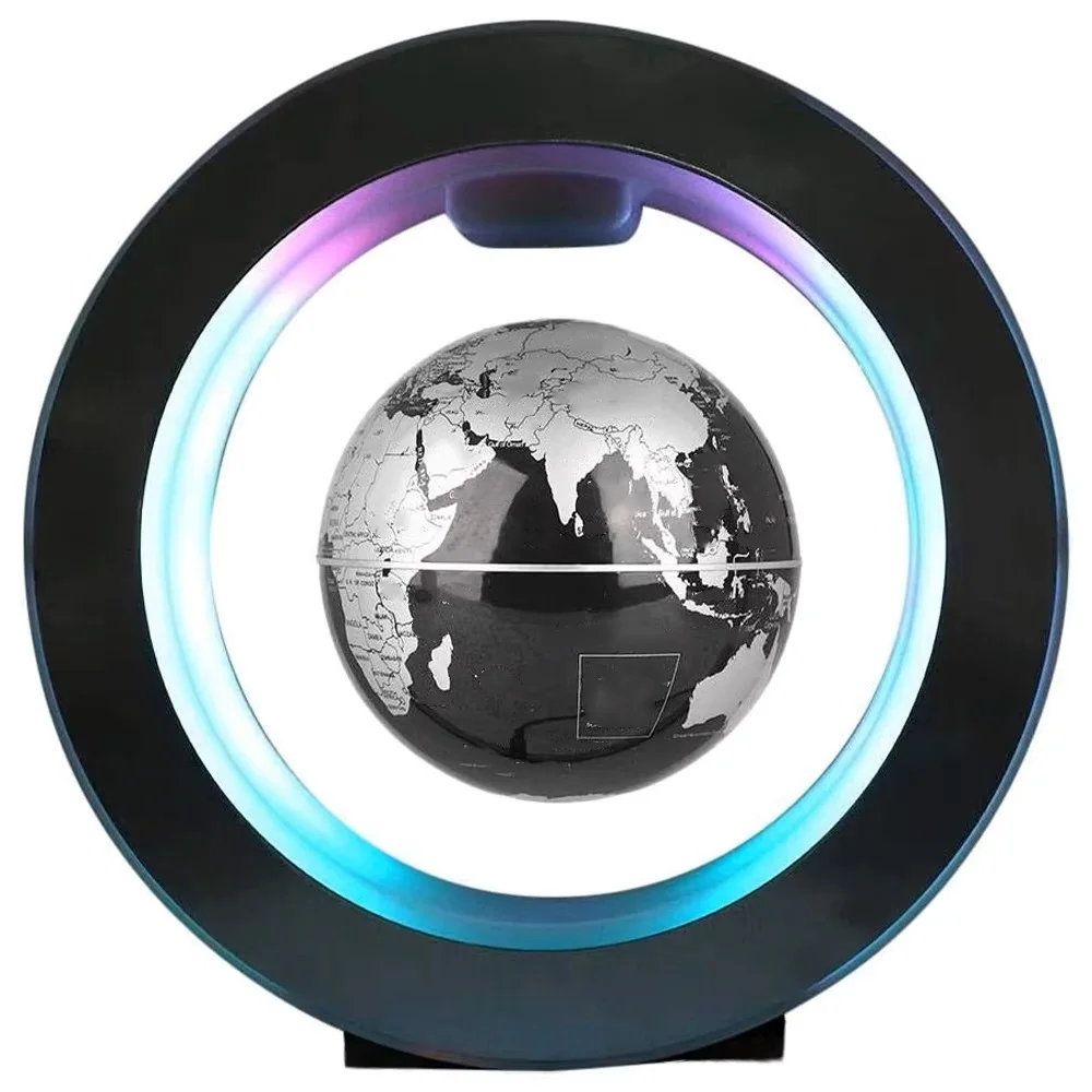 Floating Levitating Globe Lamp LED Magnetic Rotating World Map Bedside Desk Light - Image 8