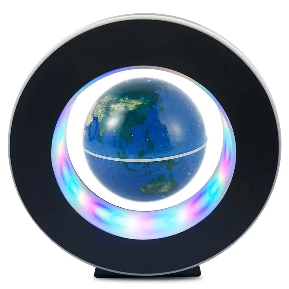 Floating Levitating Globe Lamp LED Magnetic Rotating World Map Bedside Desk Light - Image 9