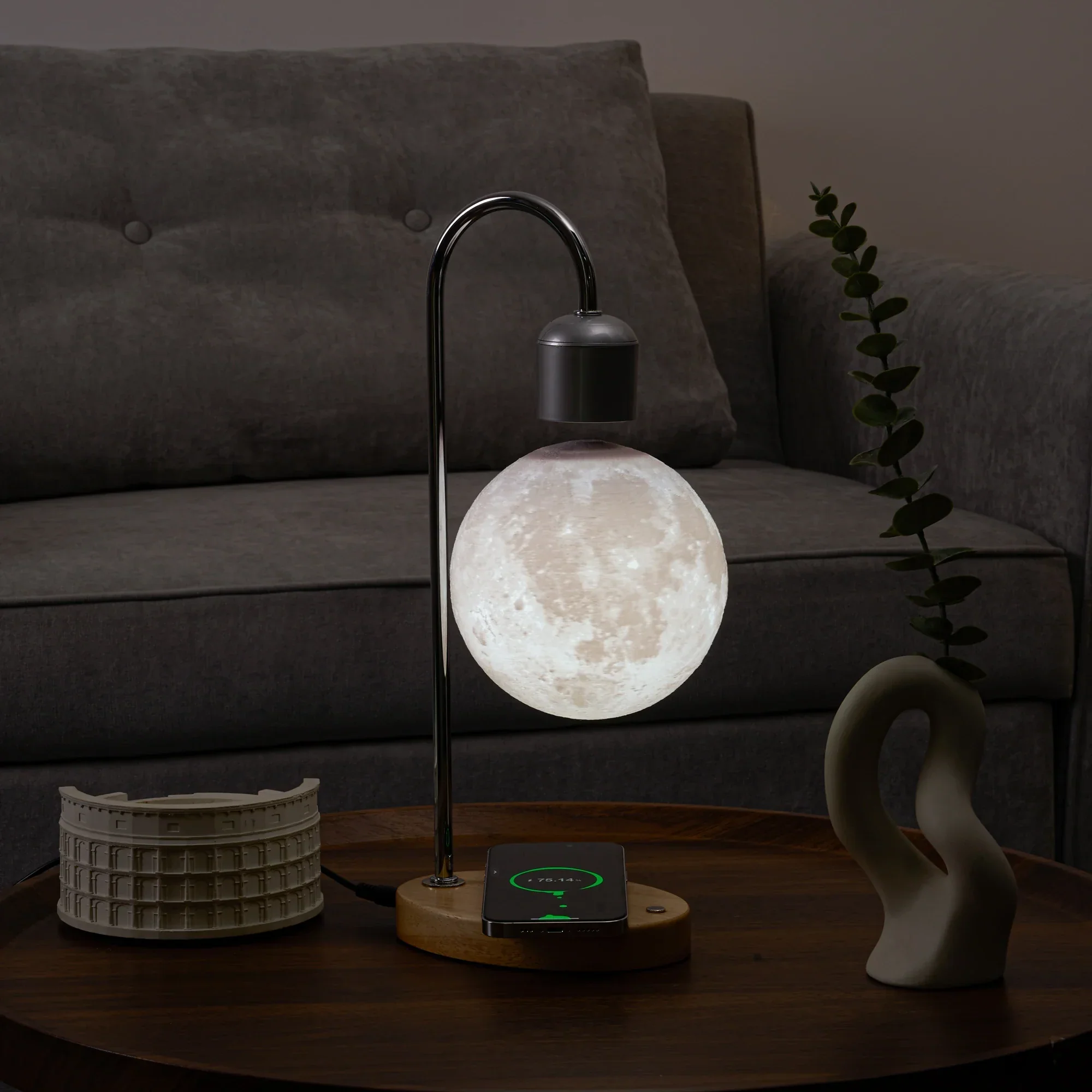 Floating Moon Lamp Magnetic Levitating LED Night Light Zero Gravity Desk Decor - Image 3