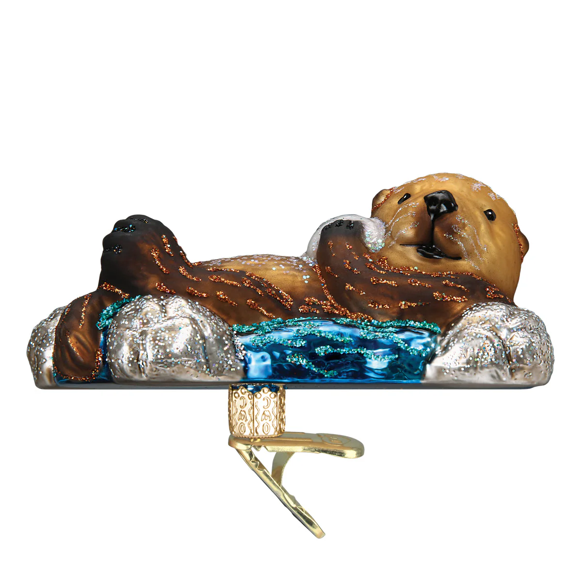 Floating Sea Otter Ornament - Image 3