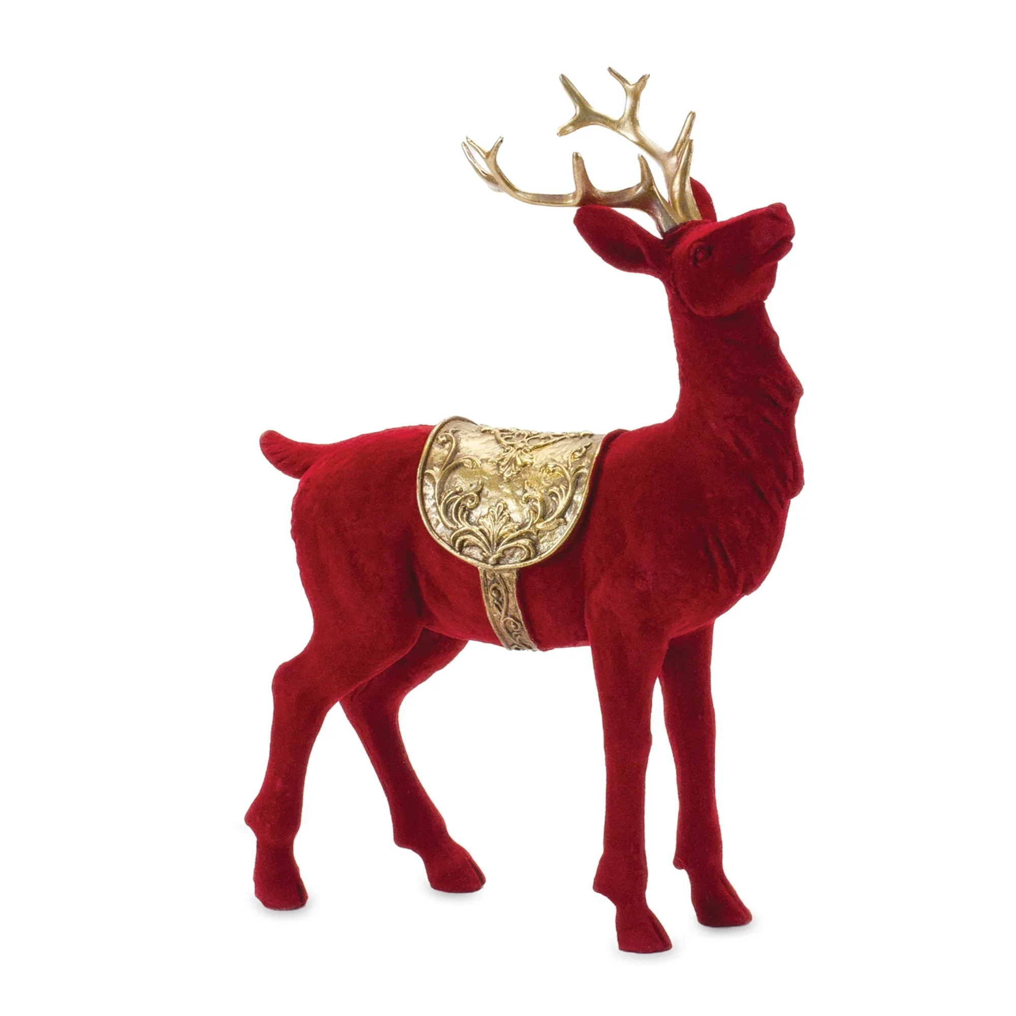 Flocked Deer Figurines (Set of 2) - Image 2