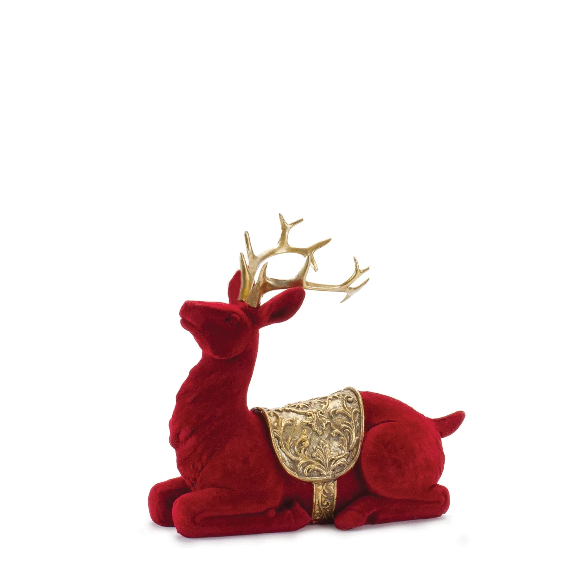 Flocked Deer Figurines (Set of 2) - Image 3