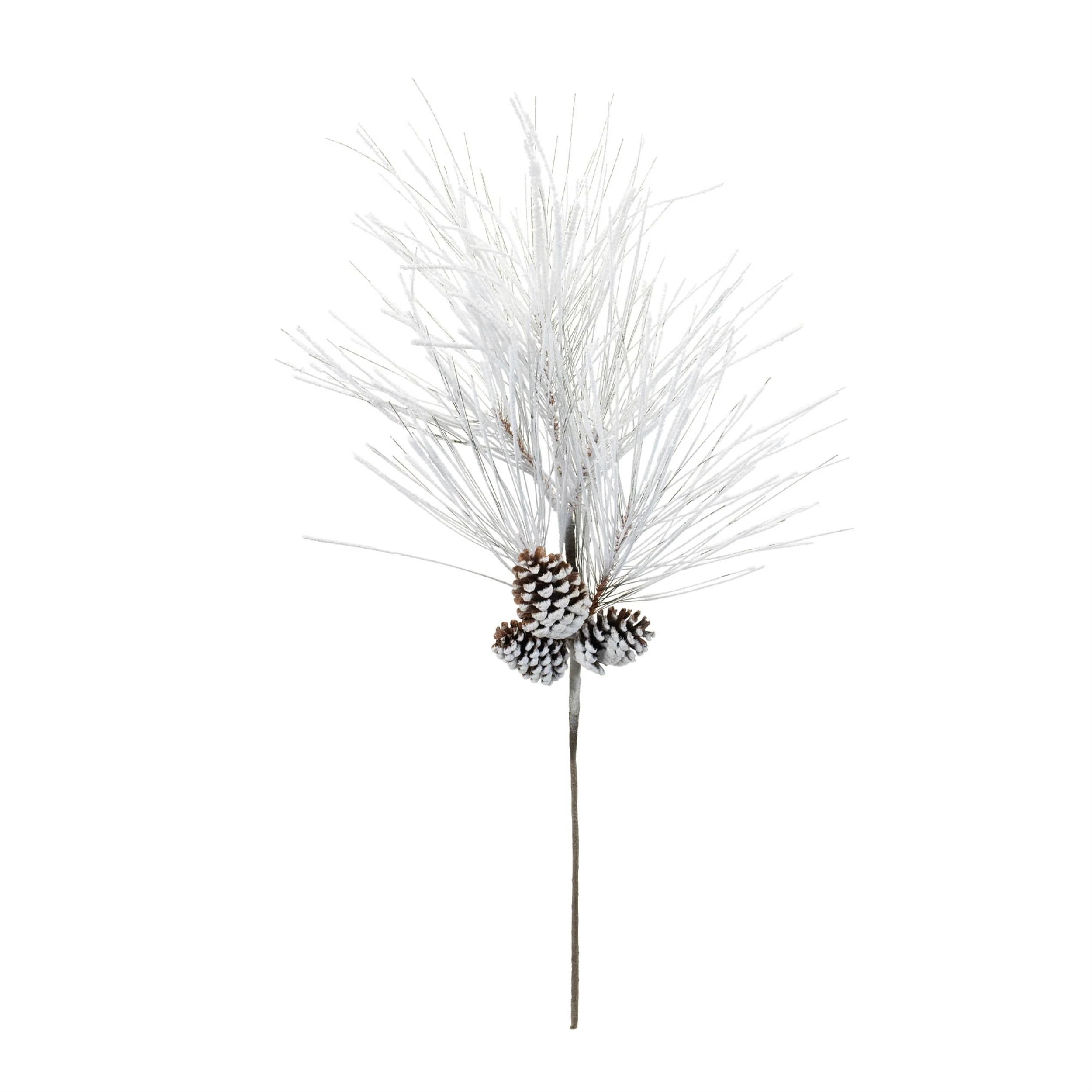 Flocked Long Neddle Pine Spray (Set of 2) - Image 3