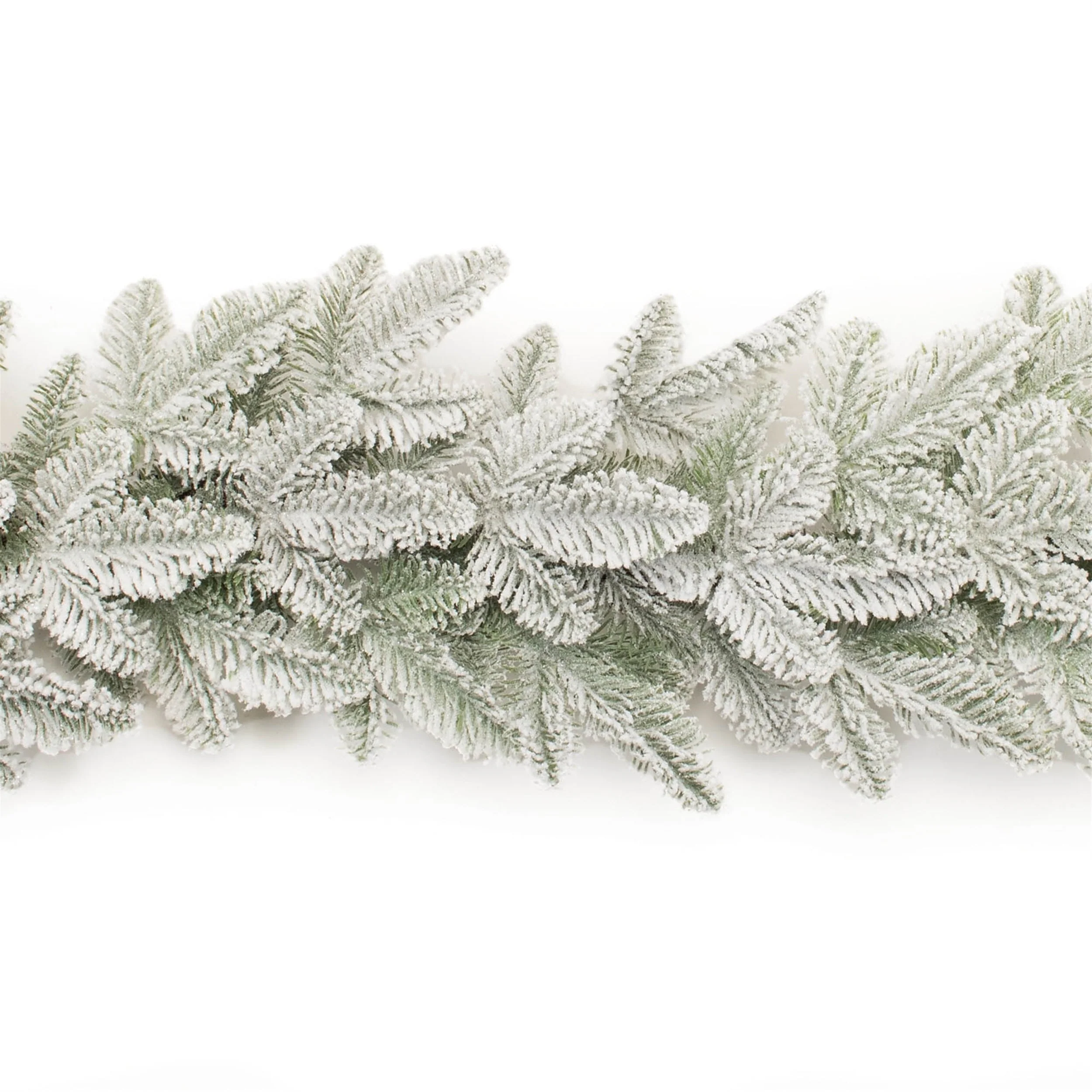 Flocked Pine Garland 6'L - Image 2