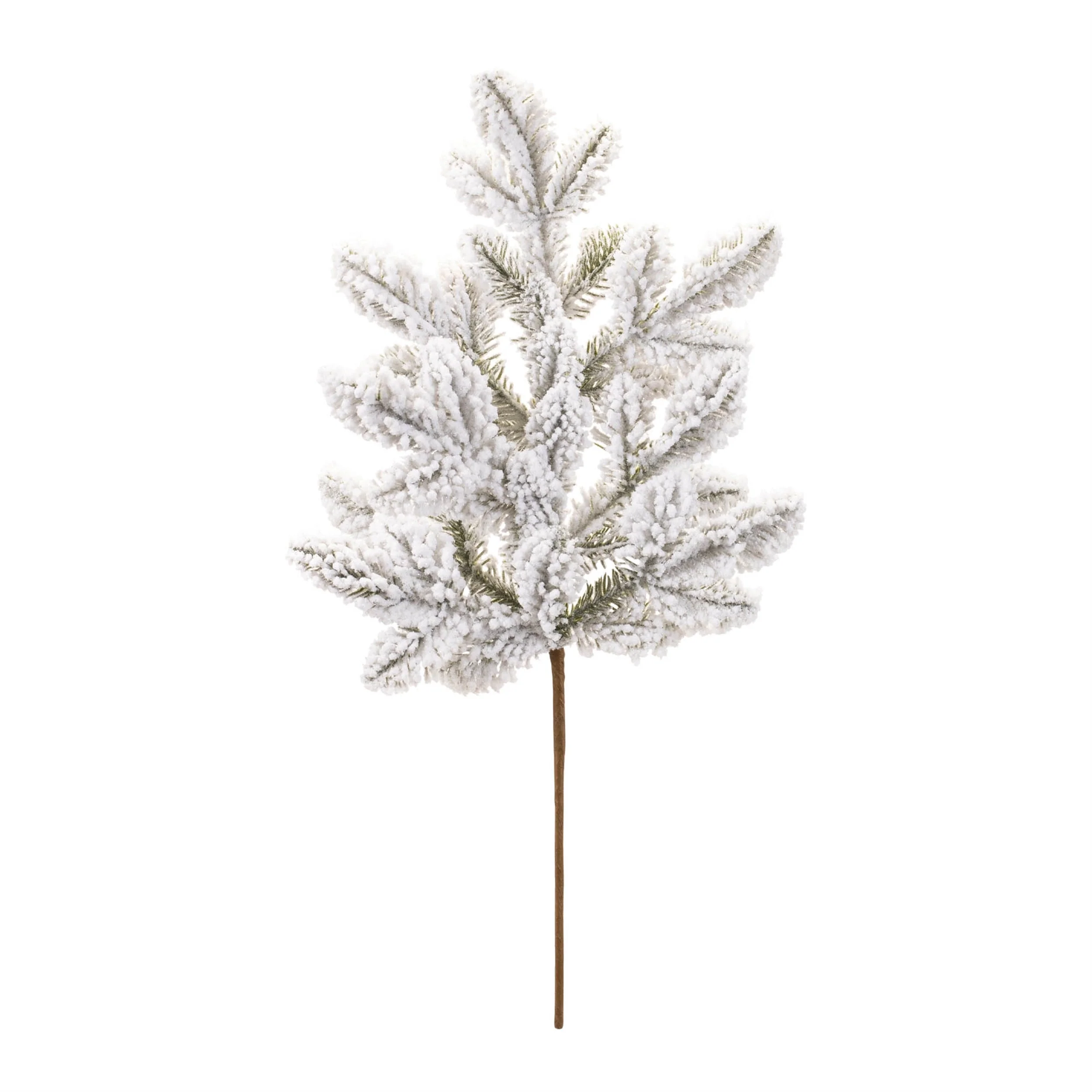 Flocked Pine Spray (Set of 6) - Image 2