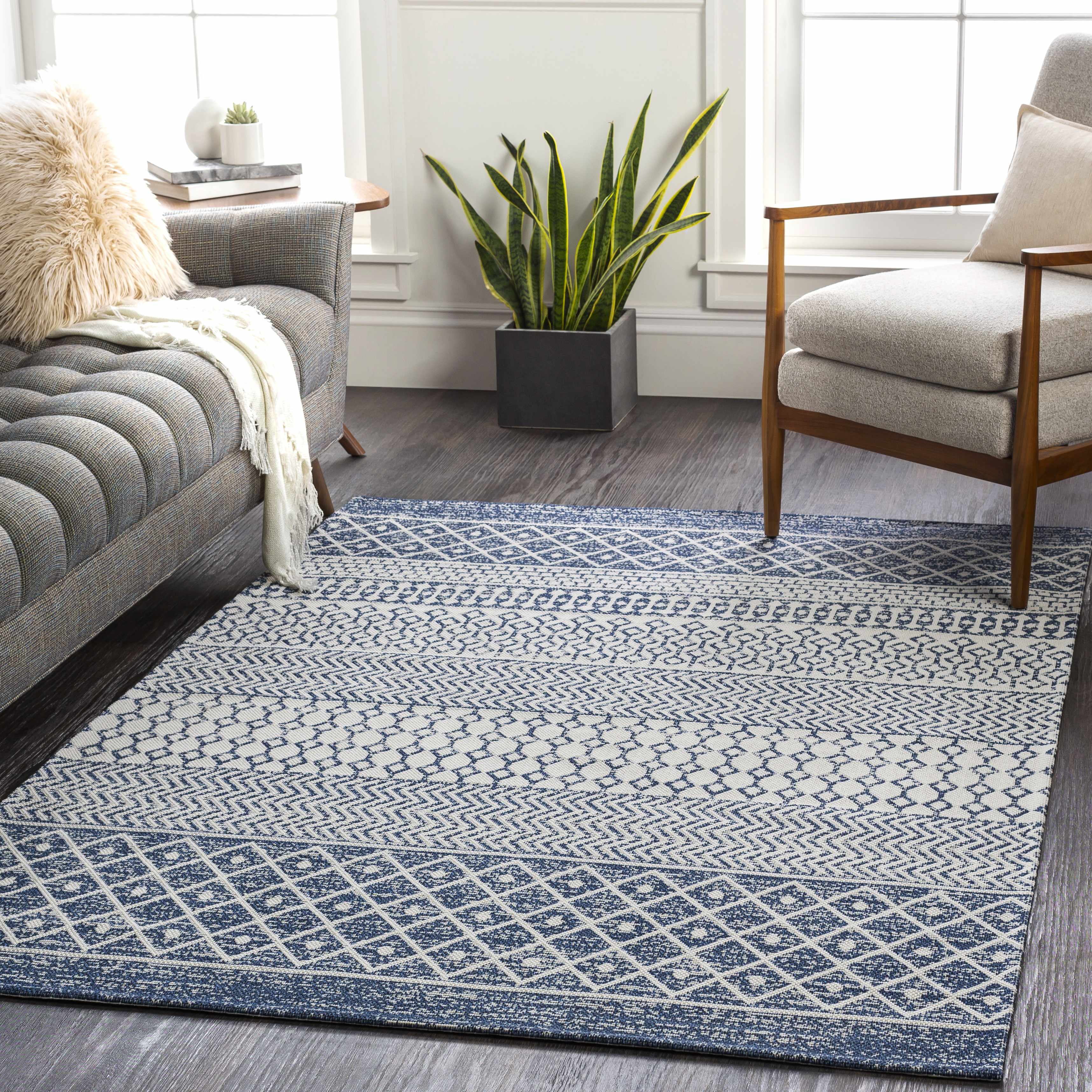 Flockton Washable Area Rug - Clearance - Image 2