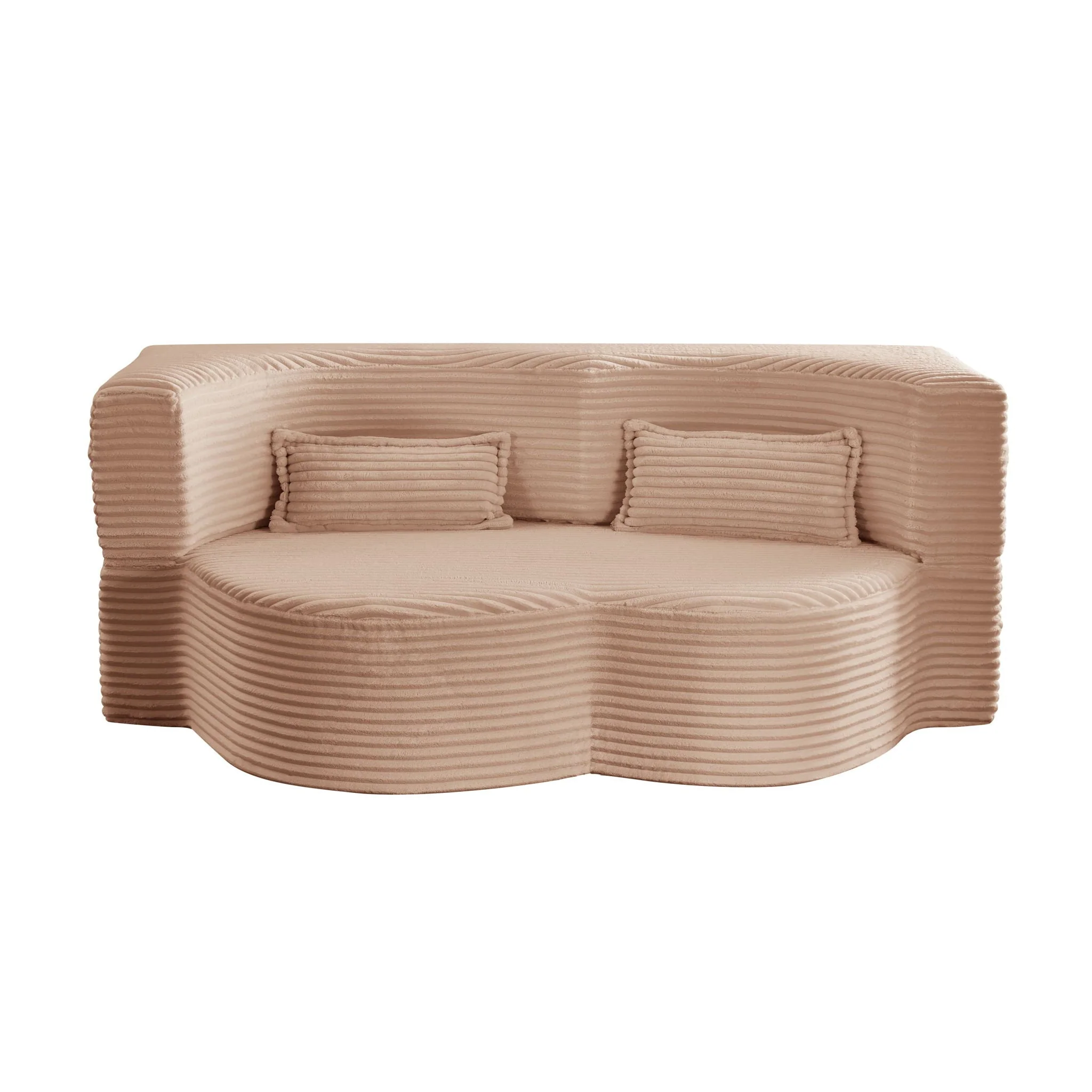 Floor Convertible Sleeper Sofa Bed With 2 Pillows - Image 6