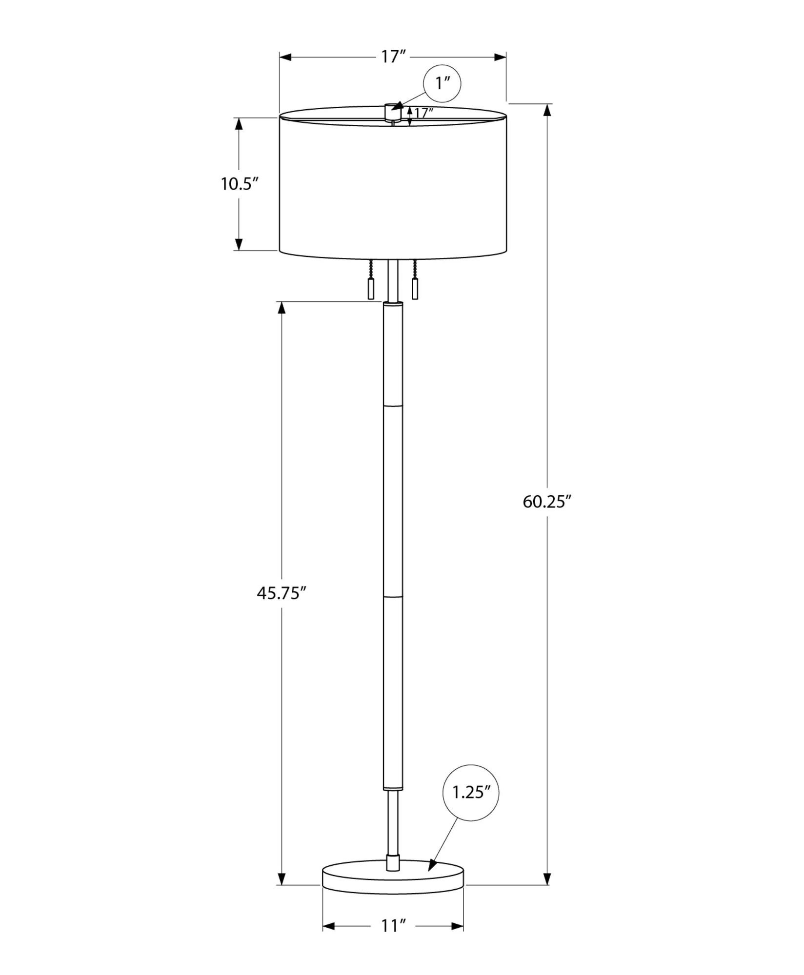 Floor Lamp Lighting - Black - Image 3