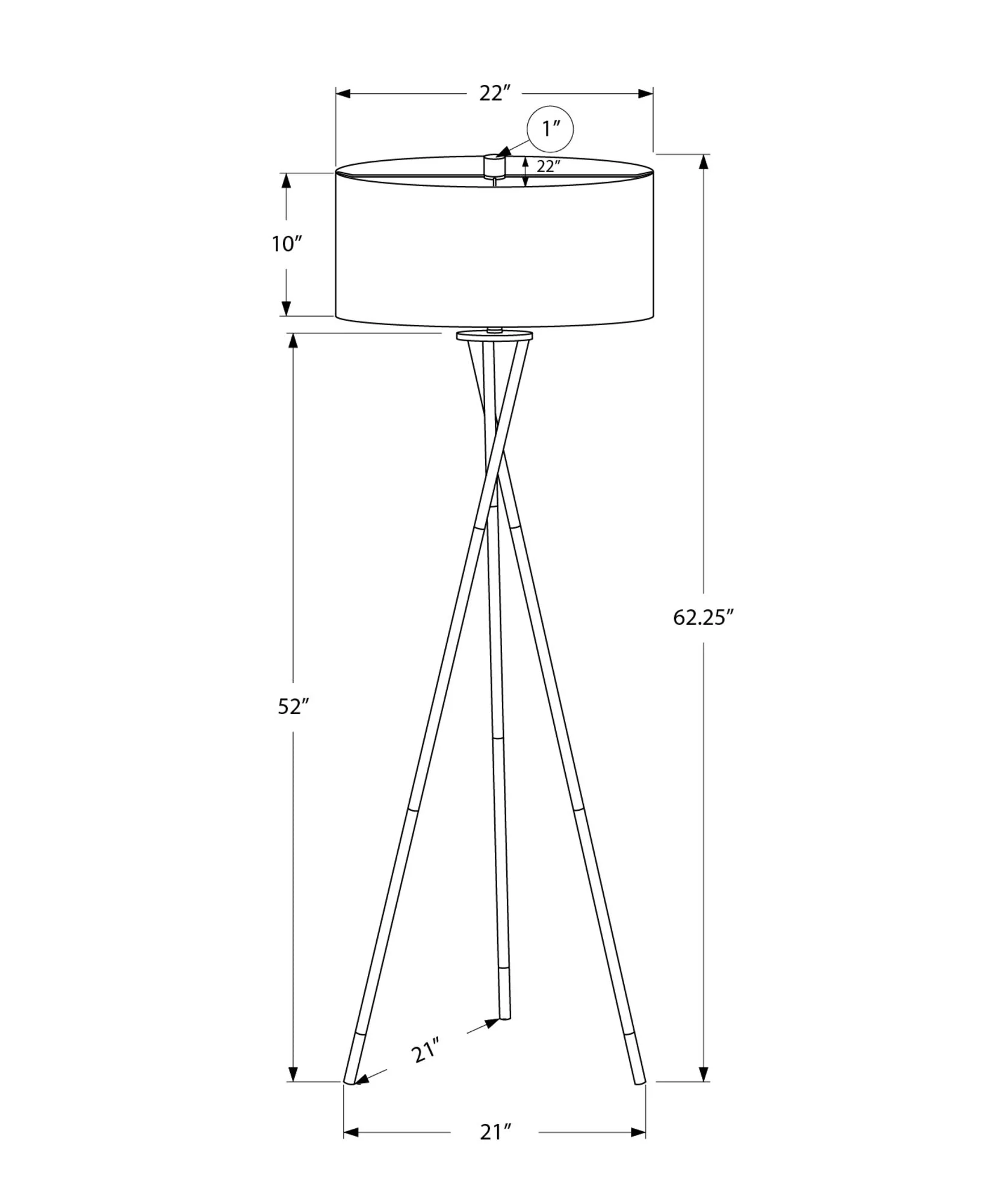 Floor Lamp, Lighting - Black - Image 3
