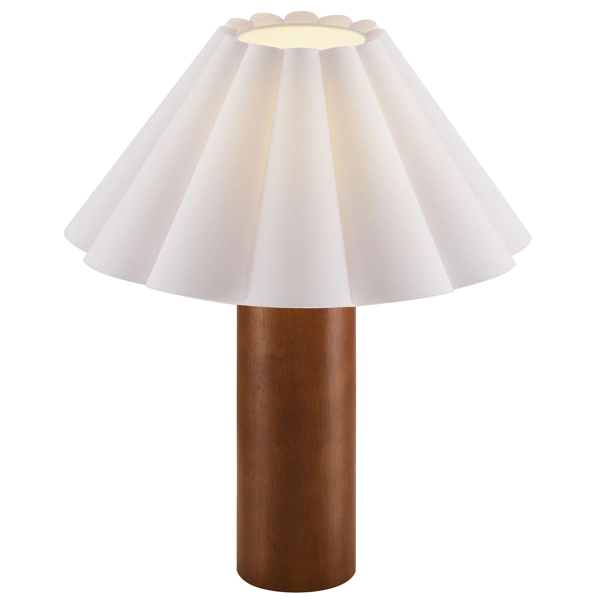 Flora Wood Table Lamp with Pleated Petal Shade by Modway - Image 5