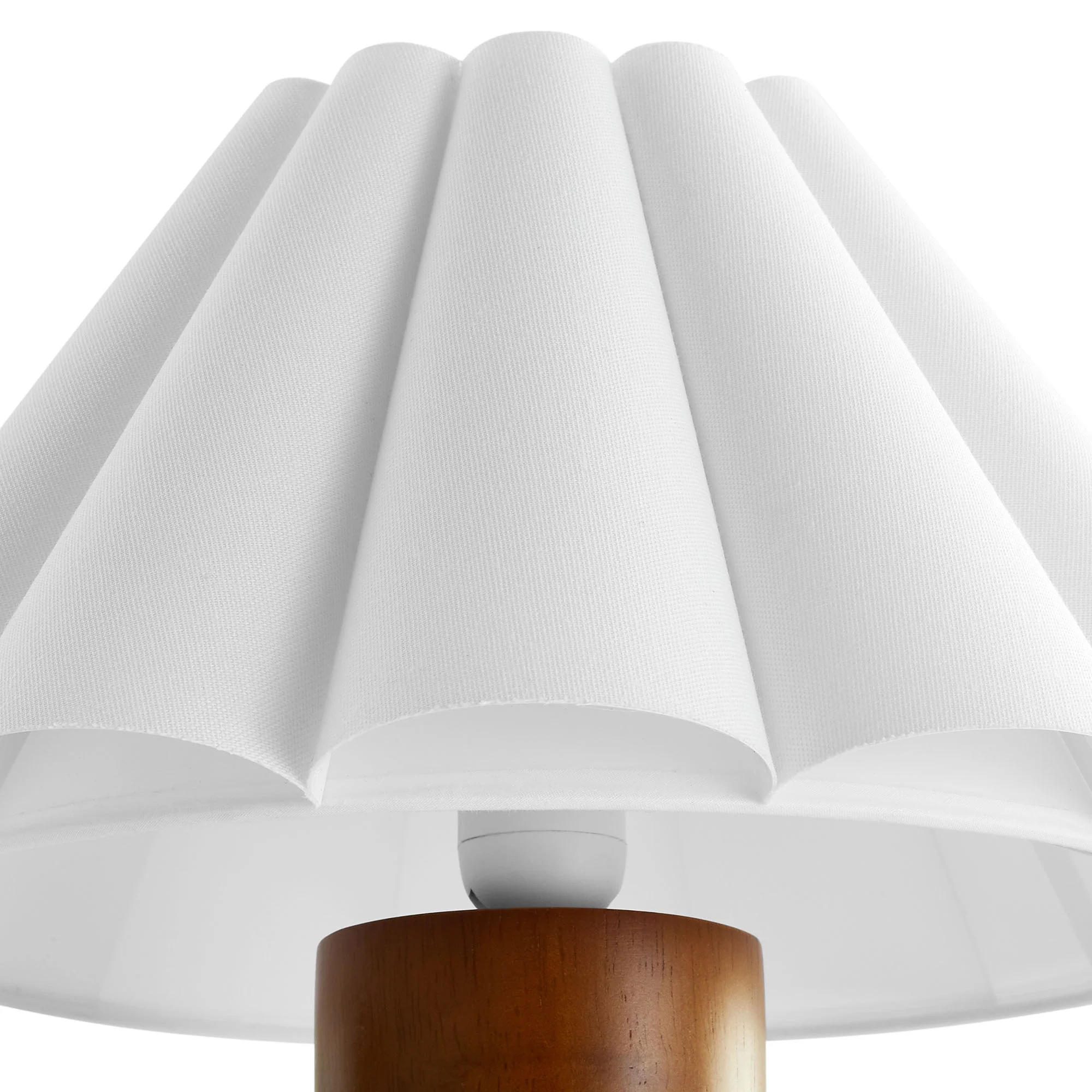 Flora Wood Table Lamp with Pleated Petal Shade by Modway - Image 7