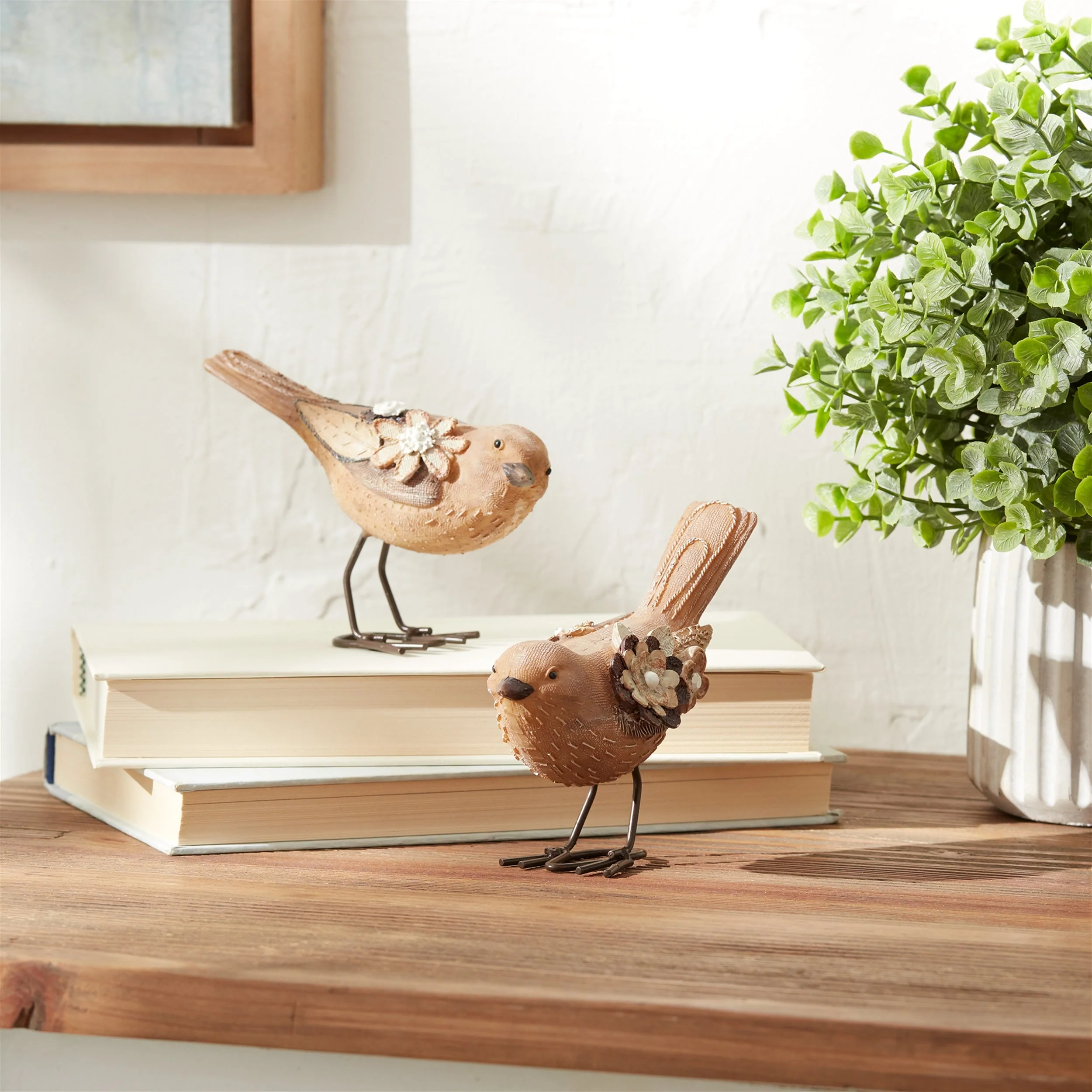 Floral Bird Figurine (Set of 2) - Image 4
