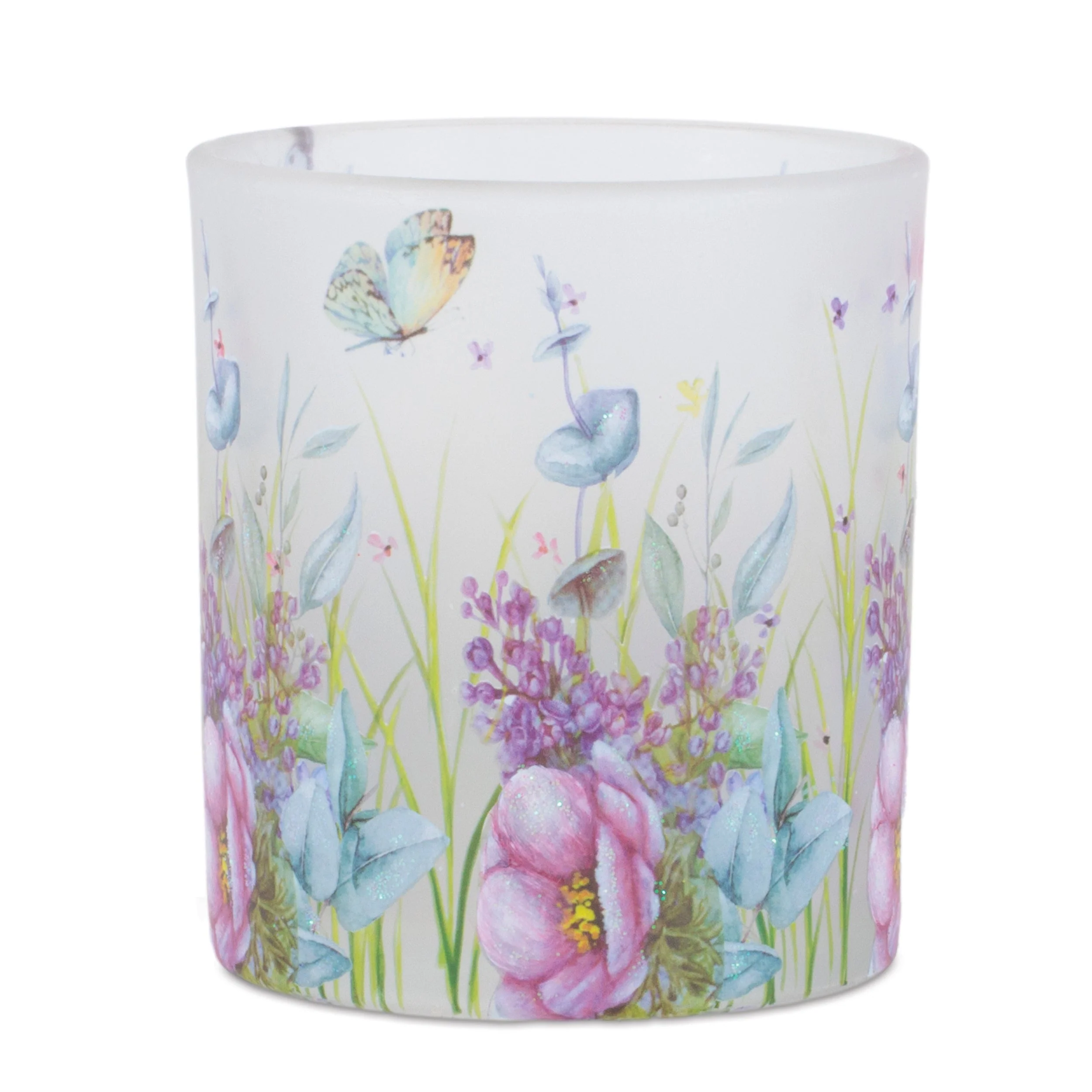 Floral butterfly votive candle holder (set of 3) - Image 3
