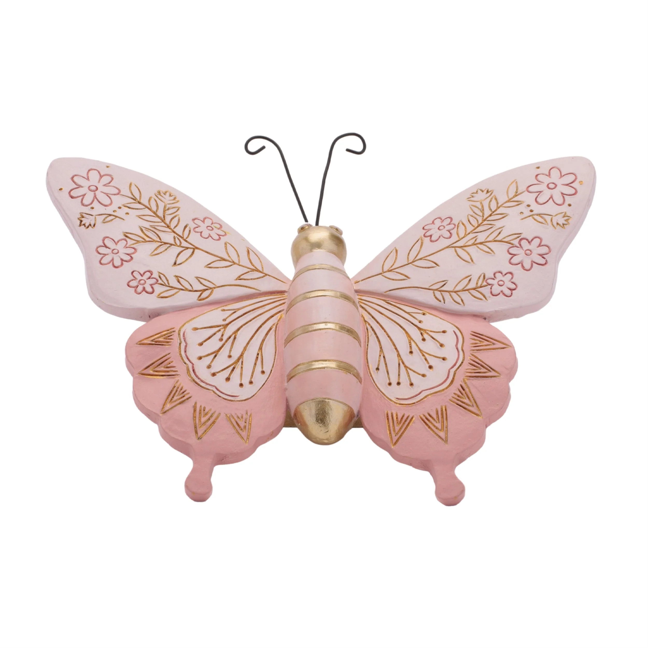 Floral Etched Butterfly and Dragonfly Shelf Sitters (Set of 4) - Image 3