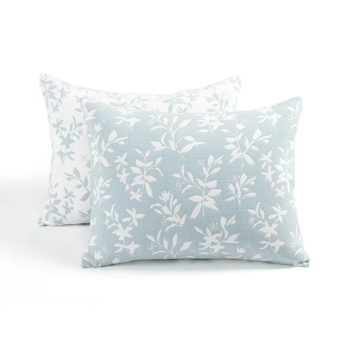 Floral Jacquard Reversible Soft Matelassé 3 Piece Quilt Set - Image 15